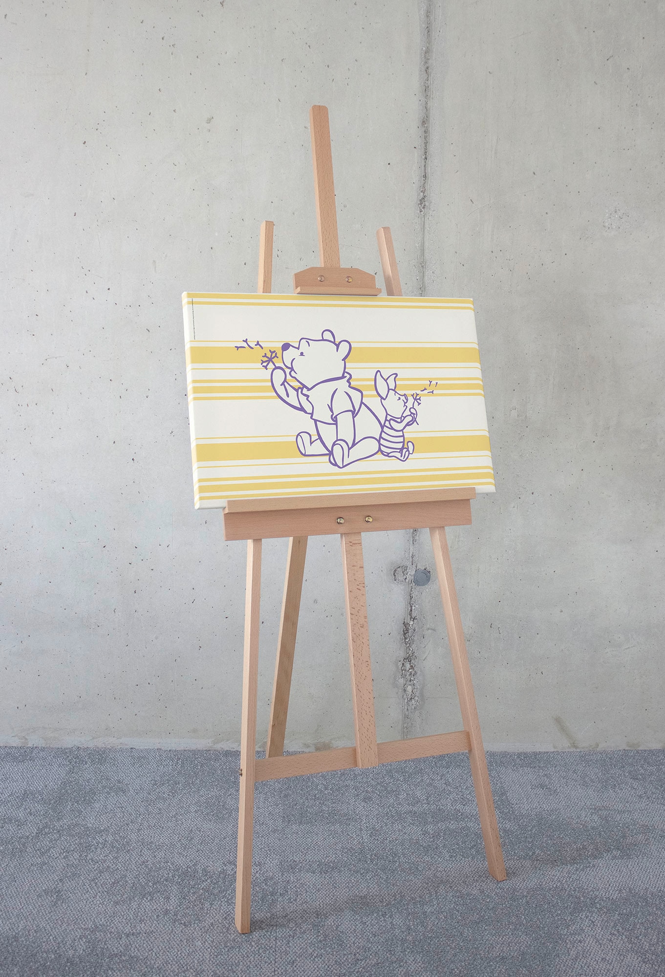 Komar Leinwandbild »Winnie the Pooh Dandelions - Grösse 40 x 60 cm«, Natur, (1 St.), Keilrahmenbild mi Echtholzrahmen