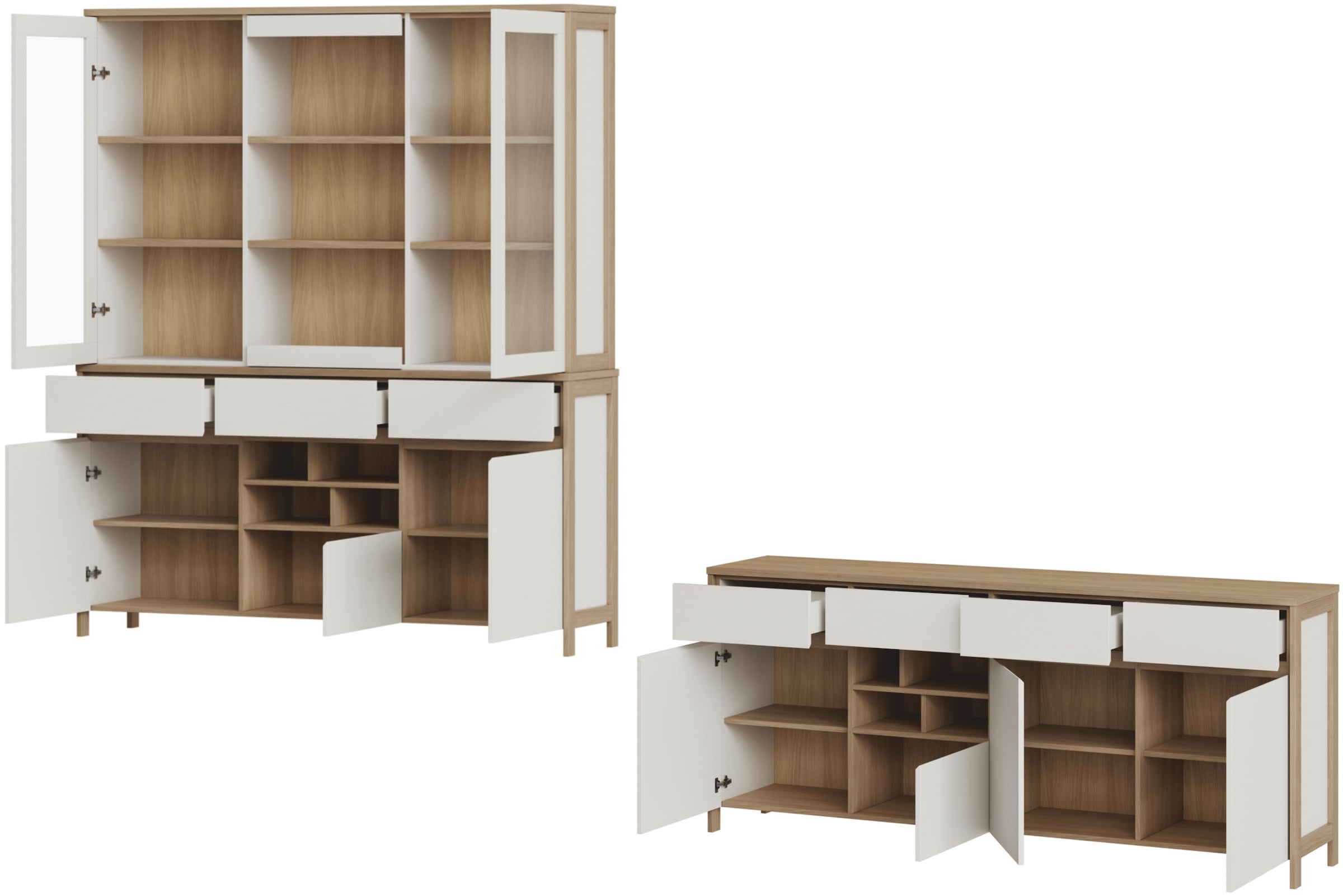 Image of Home affaire Wohnwand "Stranda, moderne Anbauwand, Komplettset im Scandi-Style" 2 Stk. tlg.
