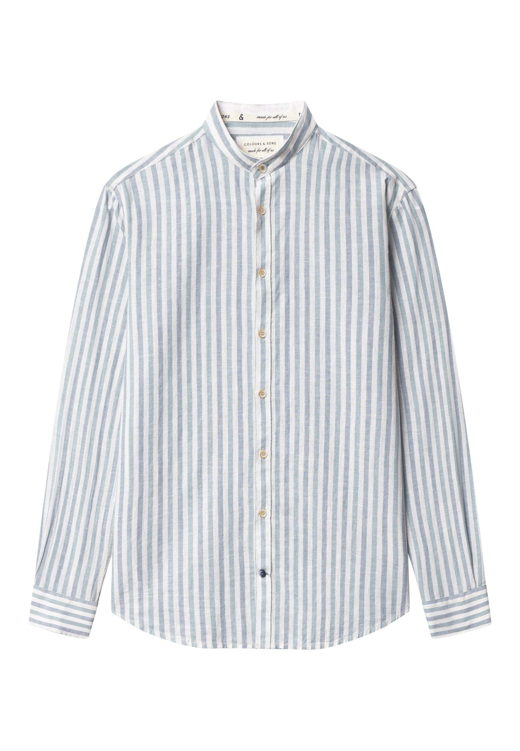 colours & sons Leinenhemd »colours & sons Leinenhemd Shirt-Linen Blend Stripes«