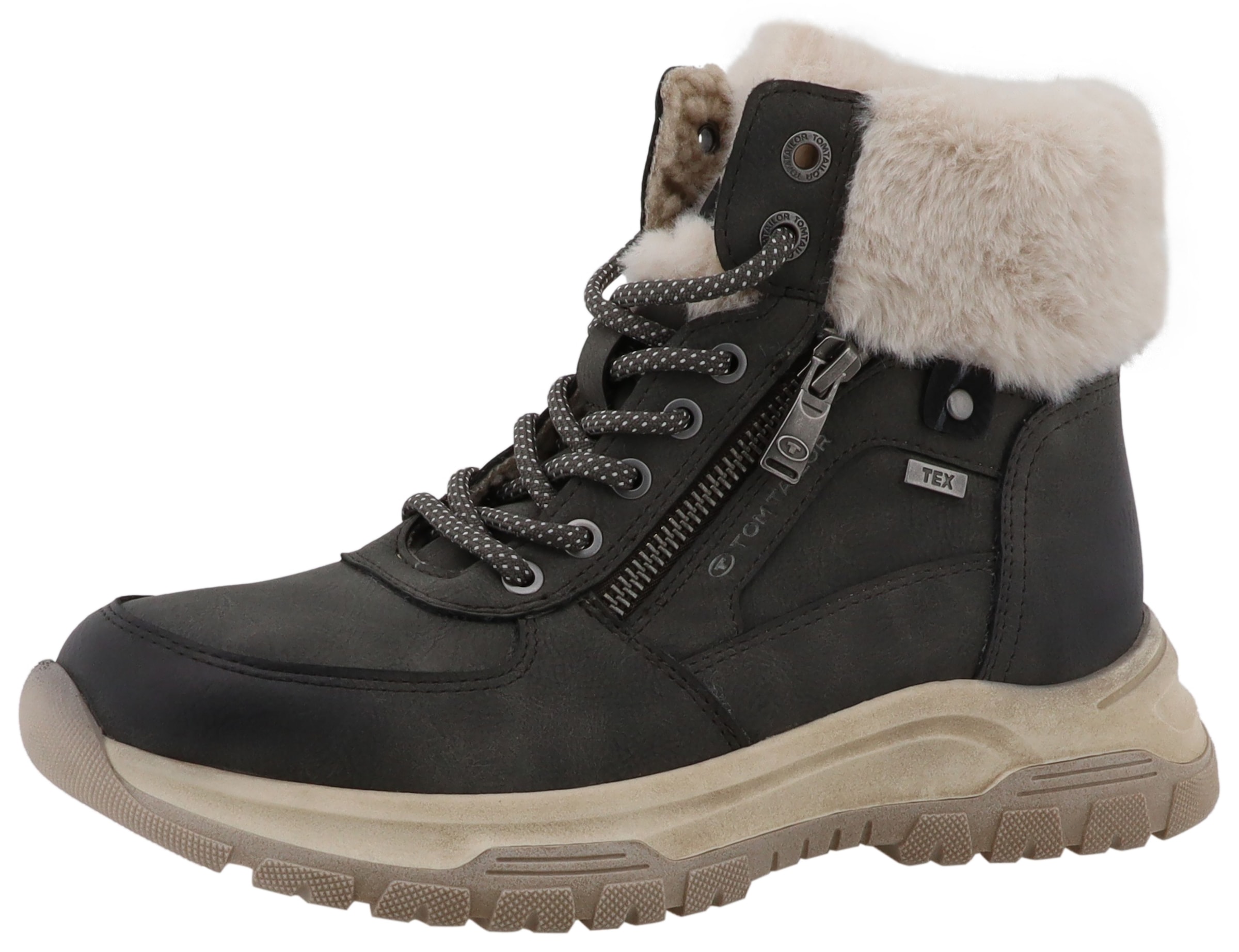 Image of TOM TAILOR Winterboots Winterboots, Schnürboots mit TEX-Membrane, Weite G