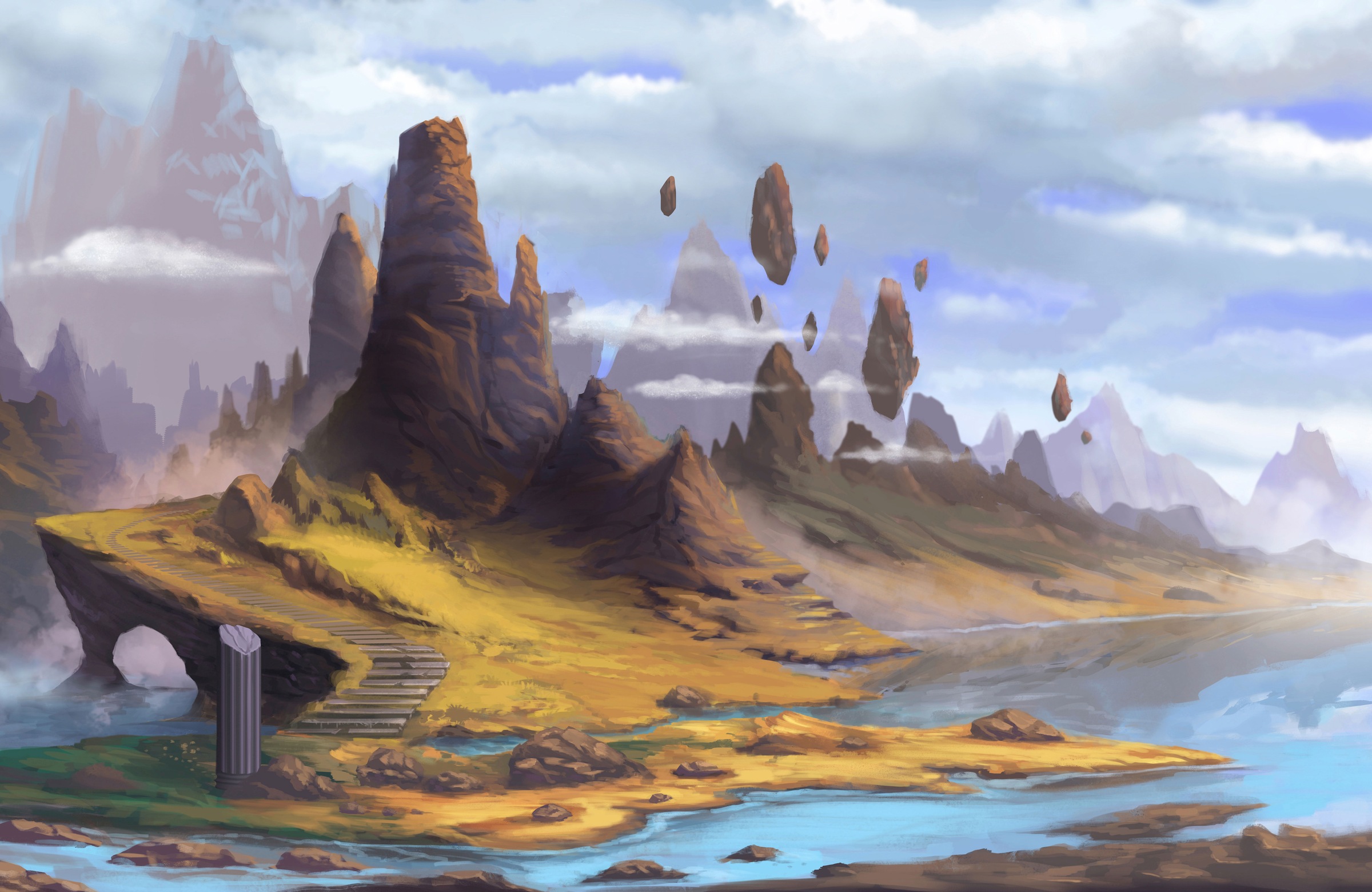 Image of Papermoon Fototapete »ABSTRAKT-Alpenlandschaft«, Vliestapete, hochwertiger Digitaldruck, inklusive Kleister bei Ackermann Versand Schweiz