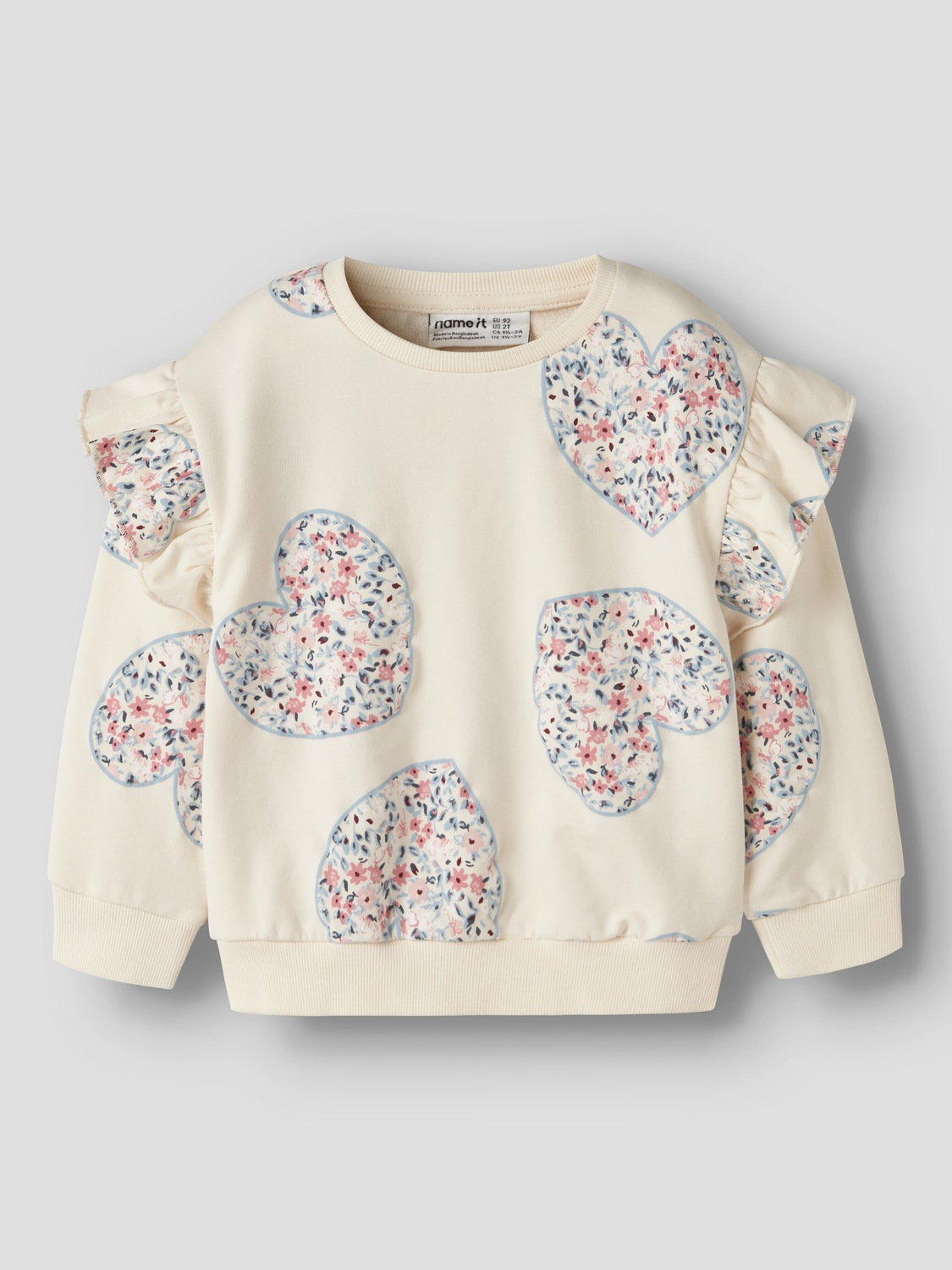 Name It Sweat-shirt »NMFKIWILE LS NREG SWEAT UNB«, Baumwollmischung, regular fit
