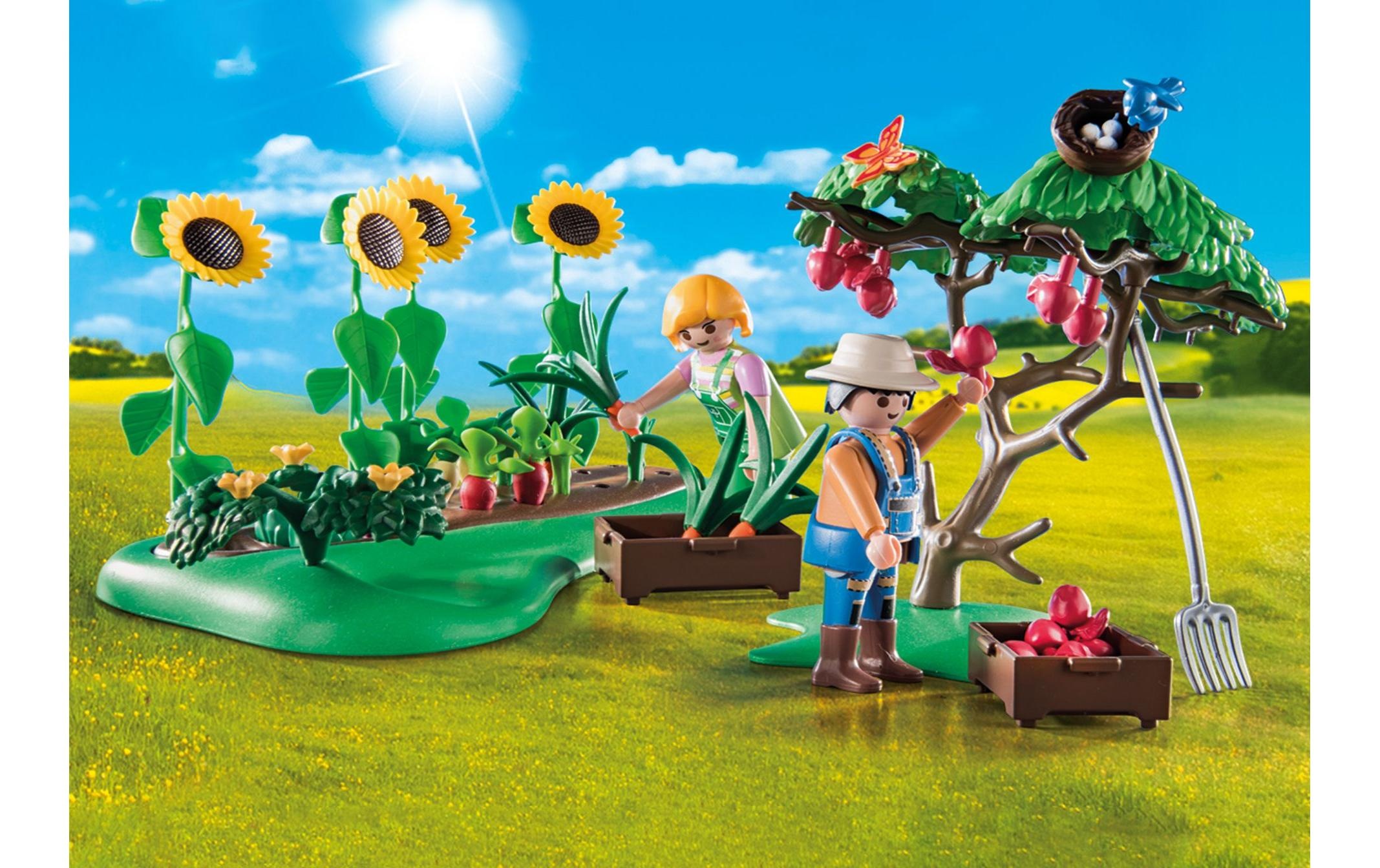 Playmobil® Spielbausteine »Country Starter Pack Bauernhof Gemüsegarten 71380«, (91 St.)