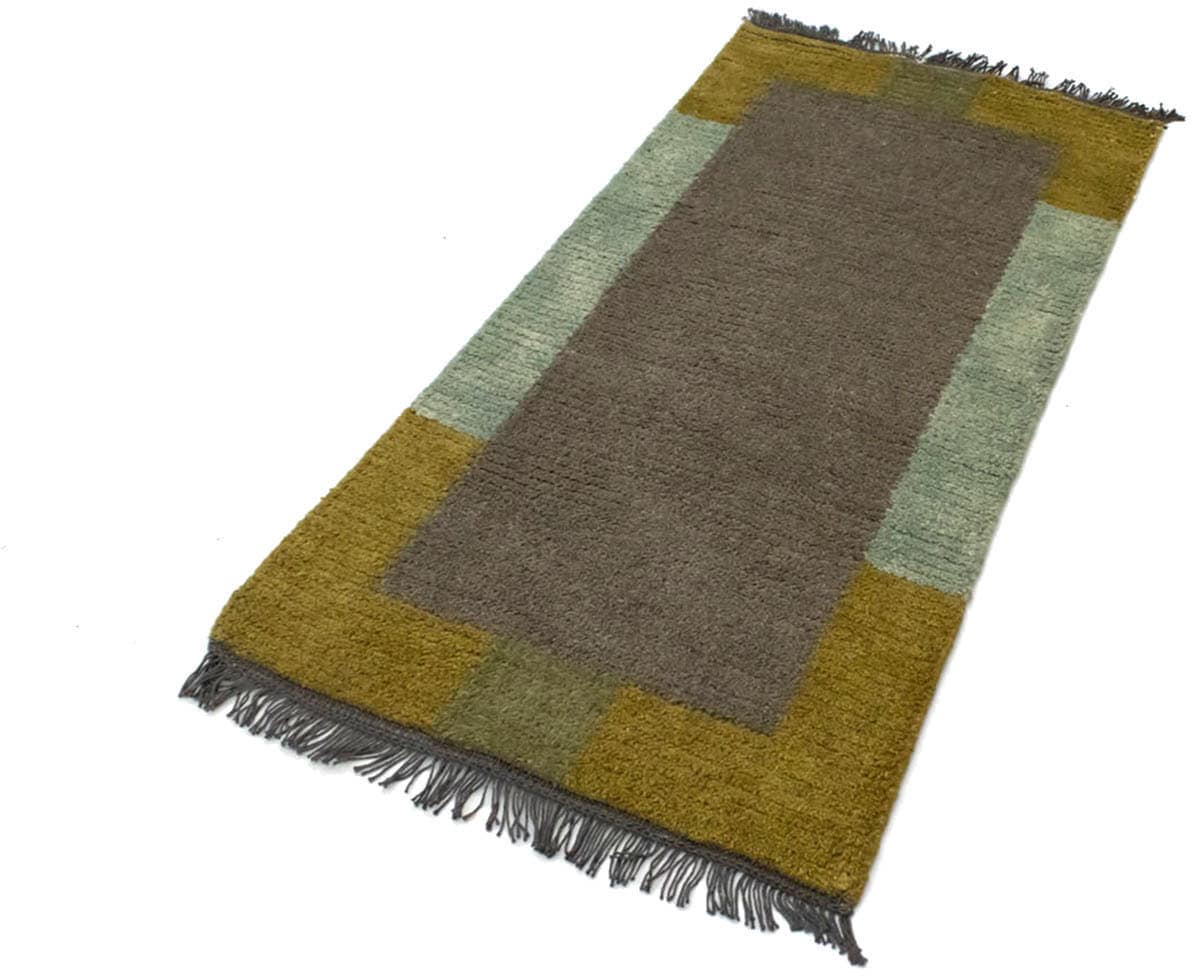 morgenland Wollteppich »Nepal Teppich handgeknüpft grau«, rechteckig, handgeknüpft