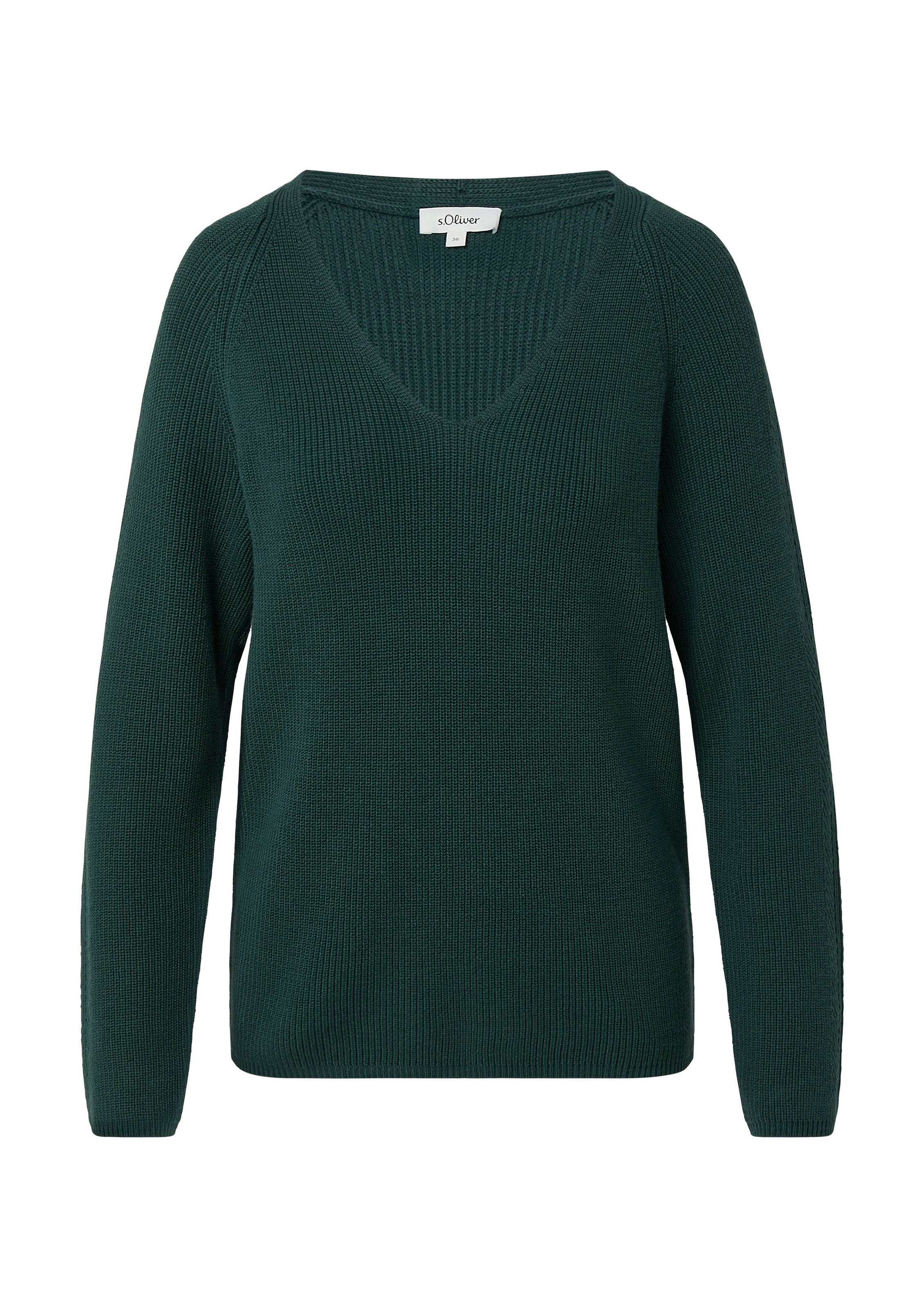 s.Oliver Strickpullover mit V-Ausschnitt