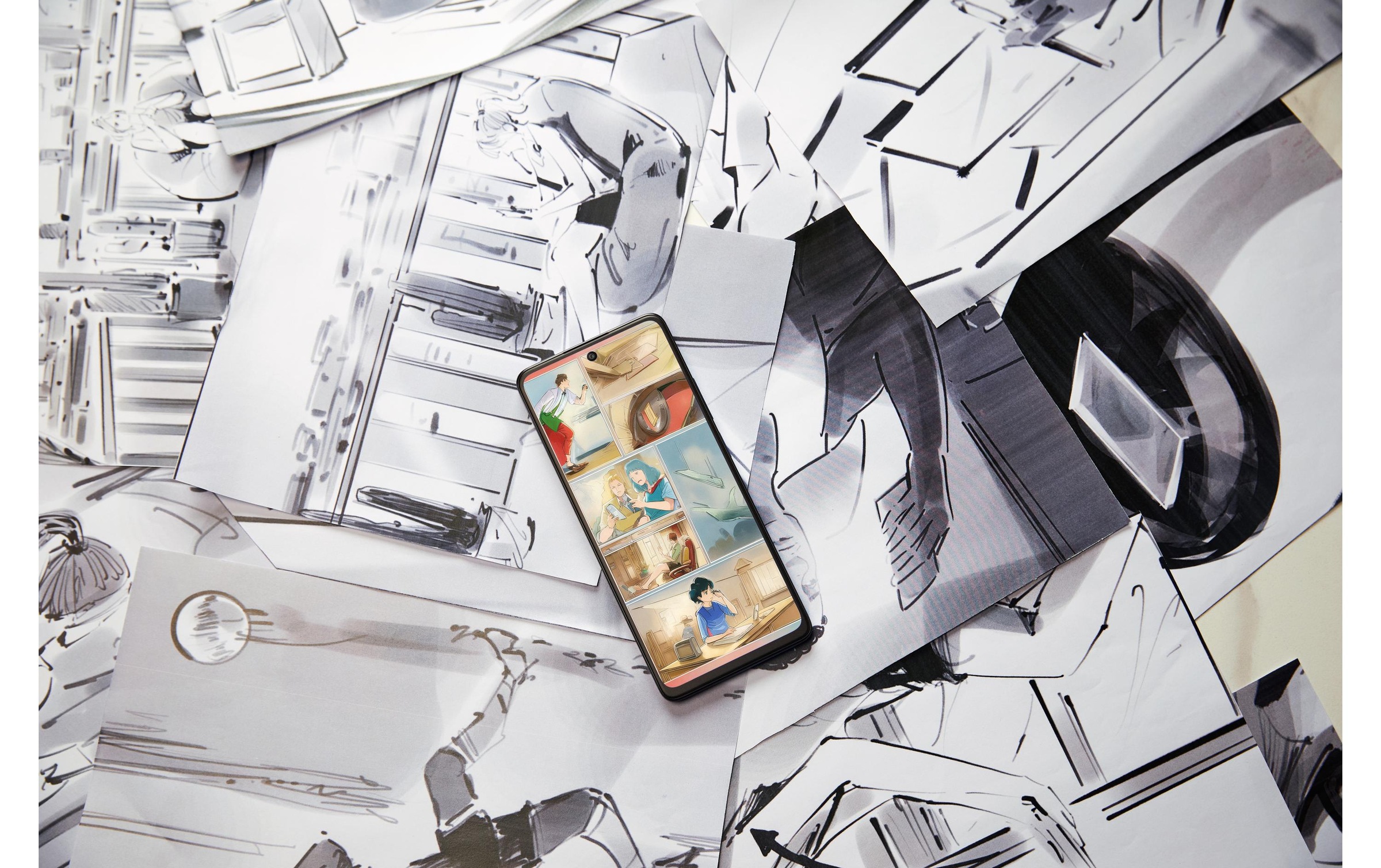 TCL Smartphone »40 NXTPAPER 256 GB Blau«, Blau, Schwarz