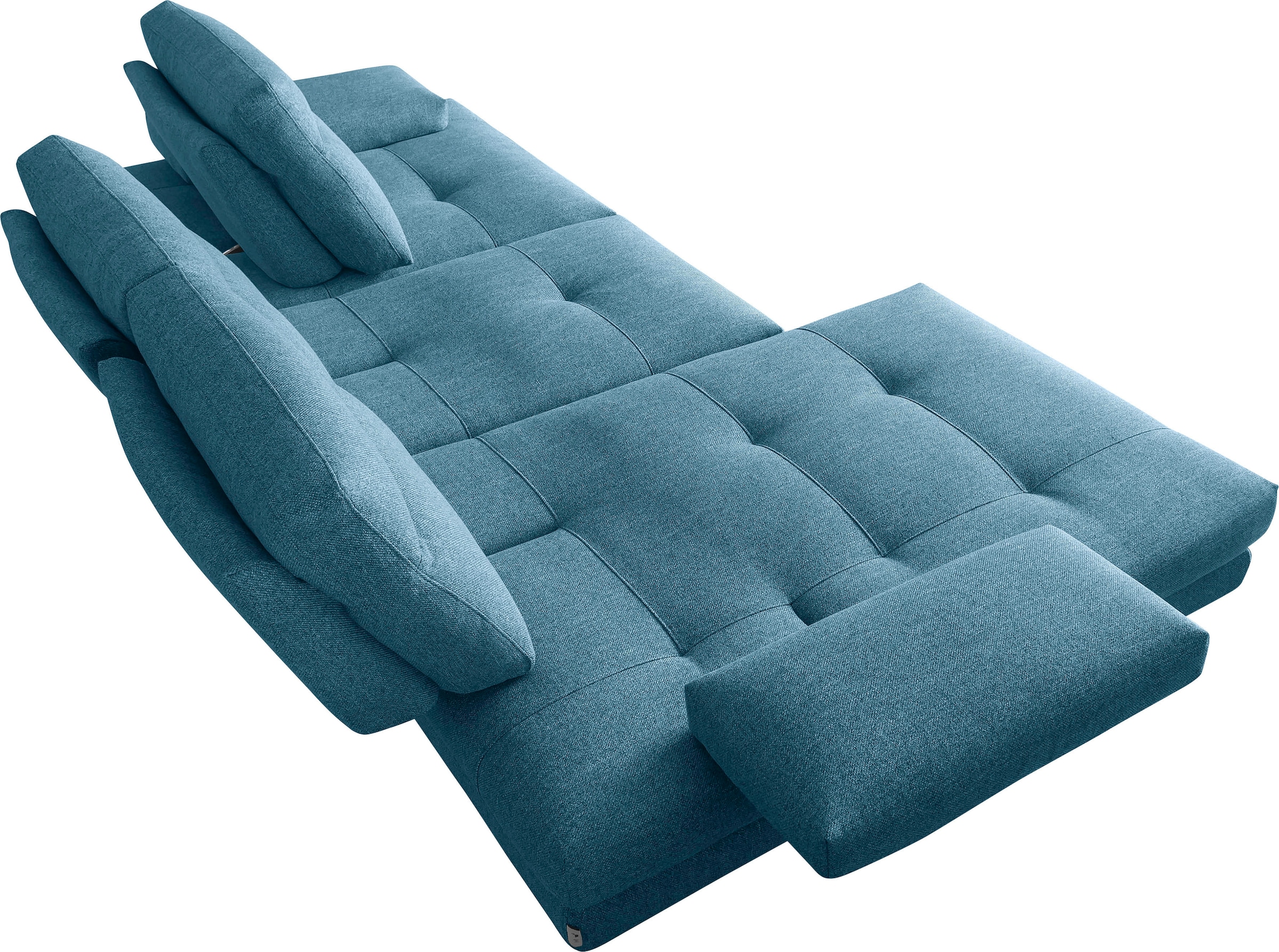 CALIA ITALIA Ecksofa »Toby Wing, L-Form, Multifunktionssofa, edel und bequem« inkl. Sitztiefenverstellung und Armlehnfunktion, Füsse in schwarz matt