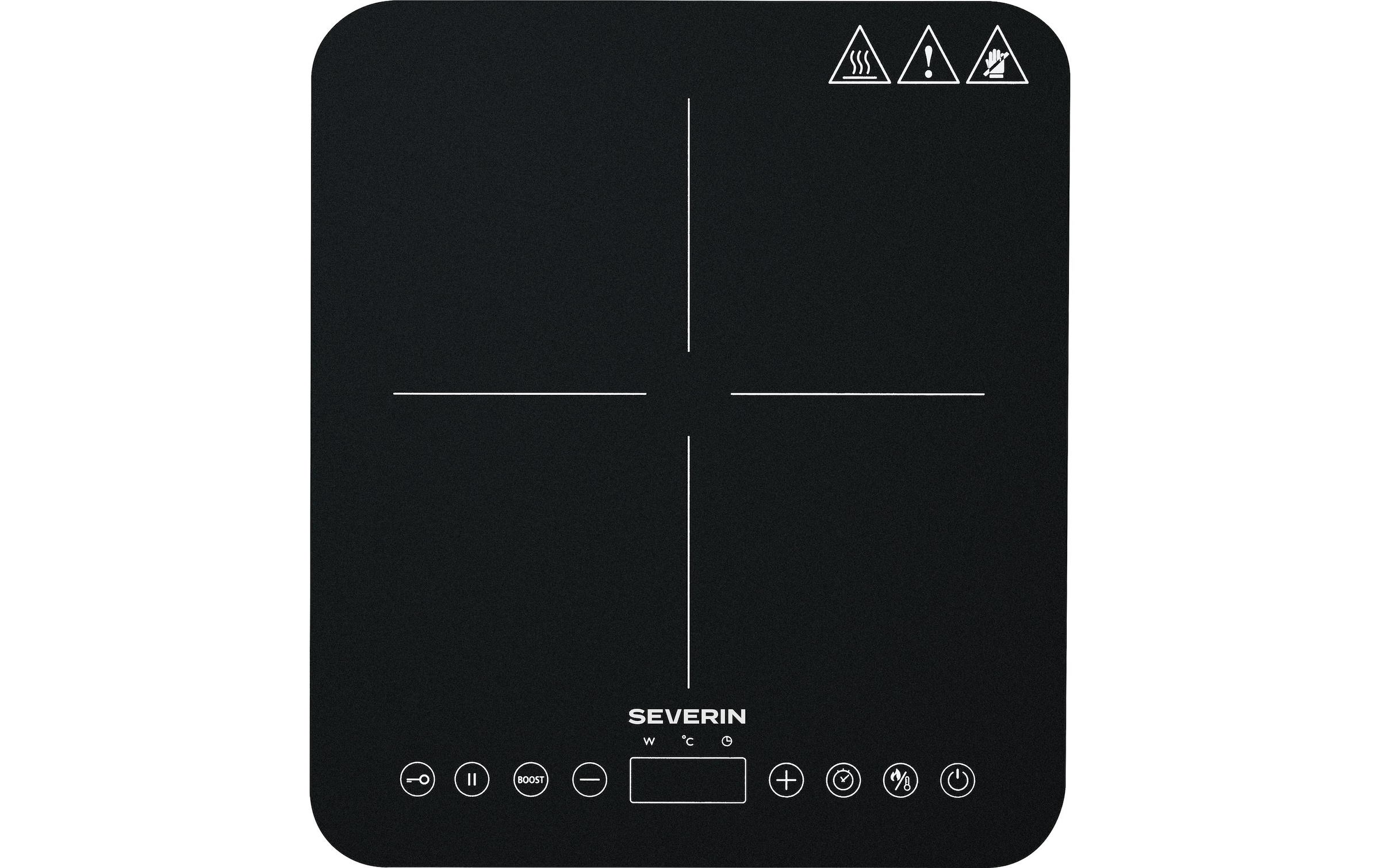 Severin Plaque de cuisson à induction simple »KP1025« Induktions-Einzelkochplatte mit Glaskeramik-Oberfläche