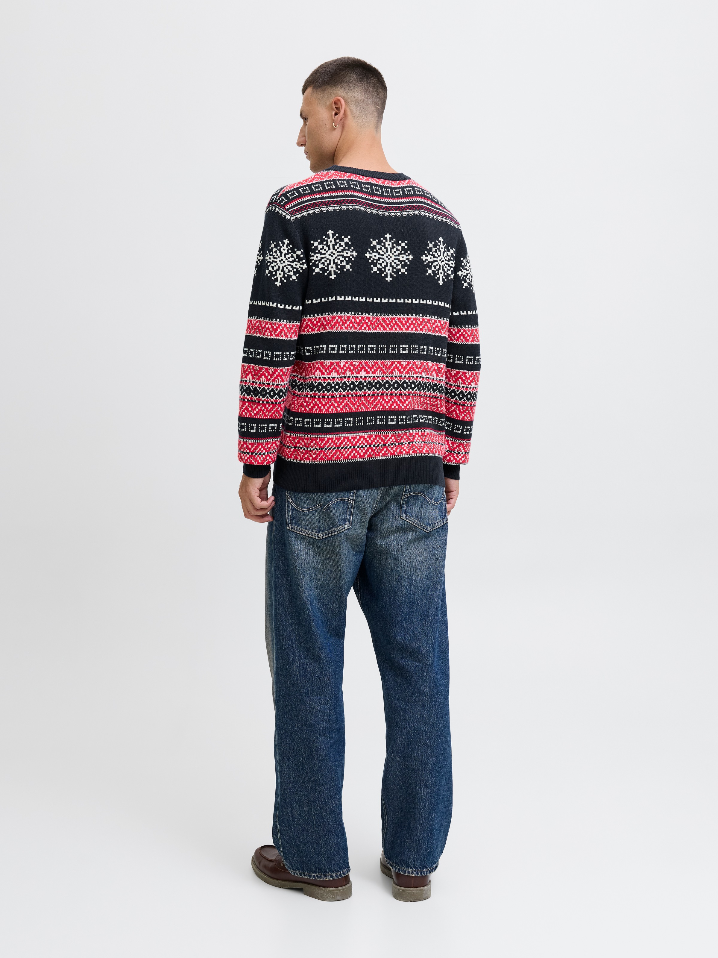 Jack & Jones Pull en tricot »JJXMAS NOEL KNIT CREW NECK«