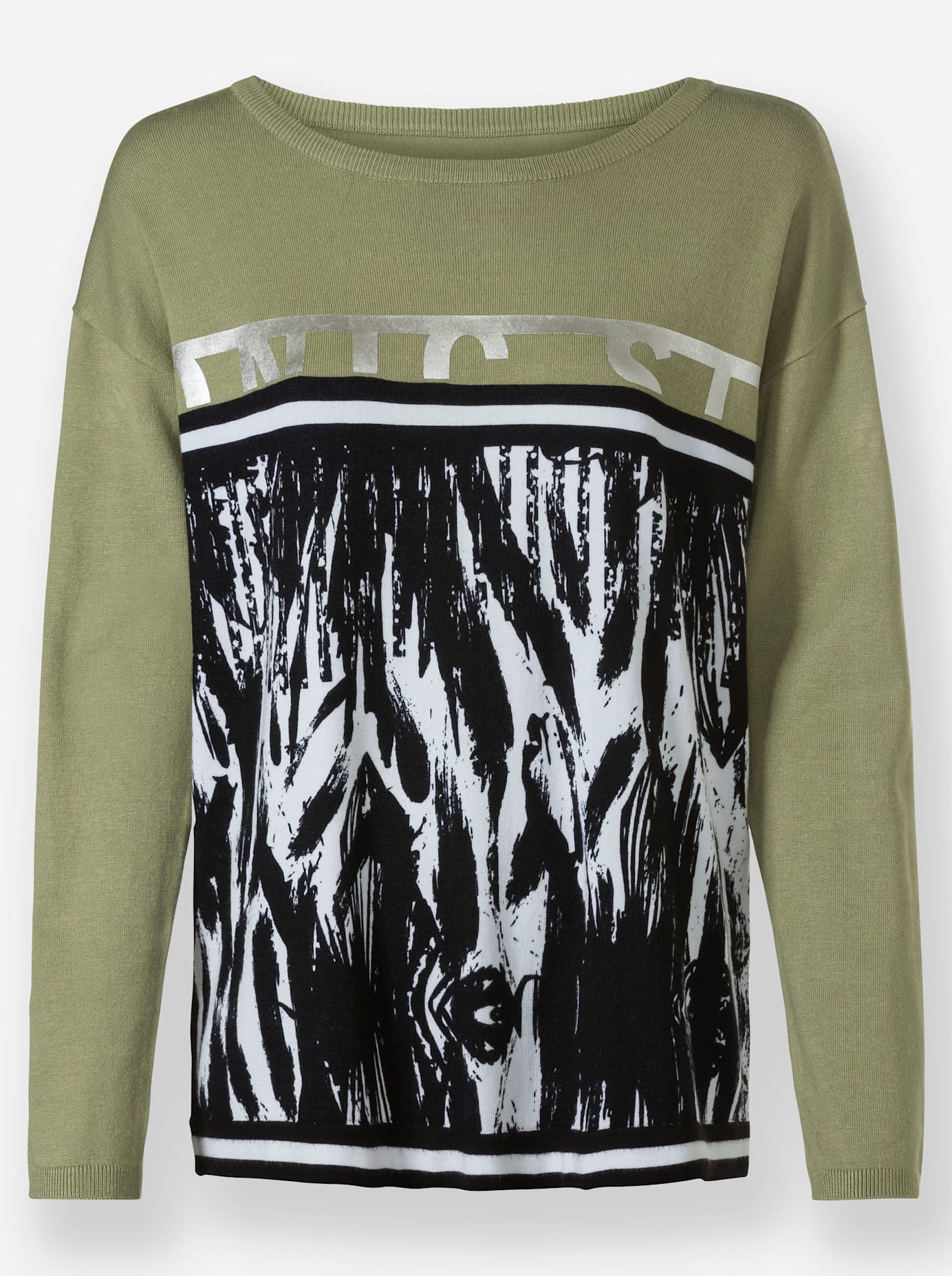 heine Rundhalspullover »Druck-Pullover«