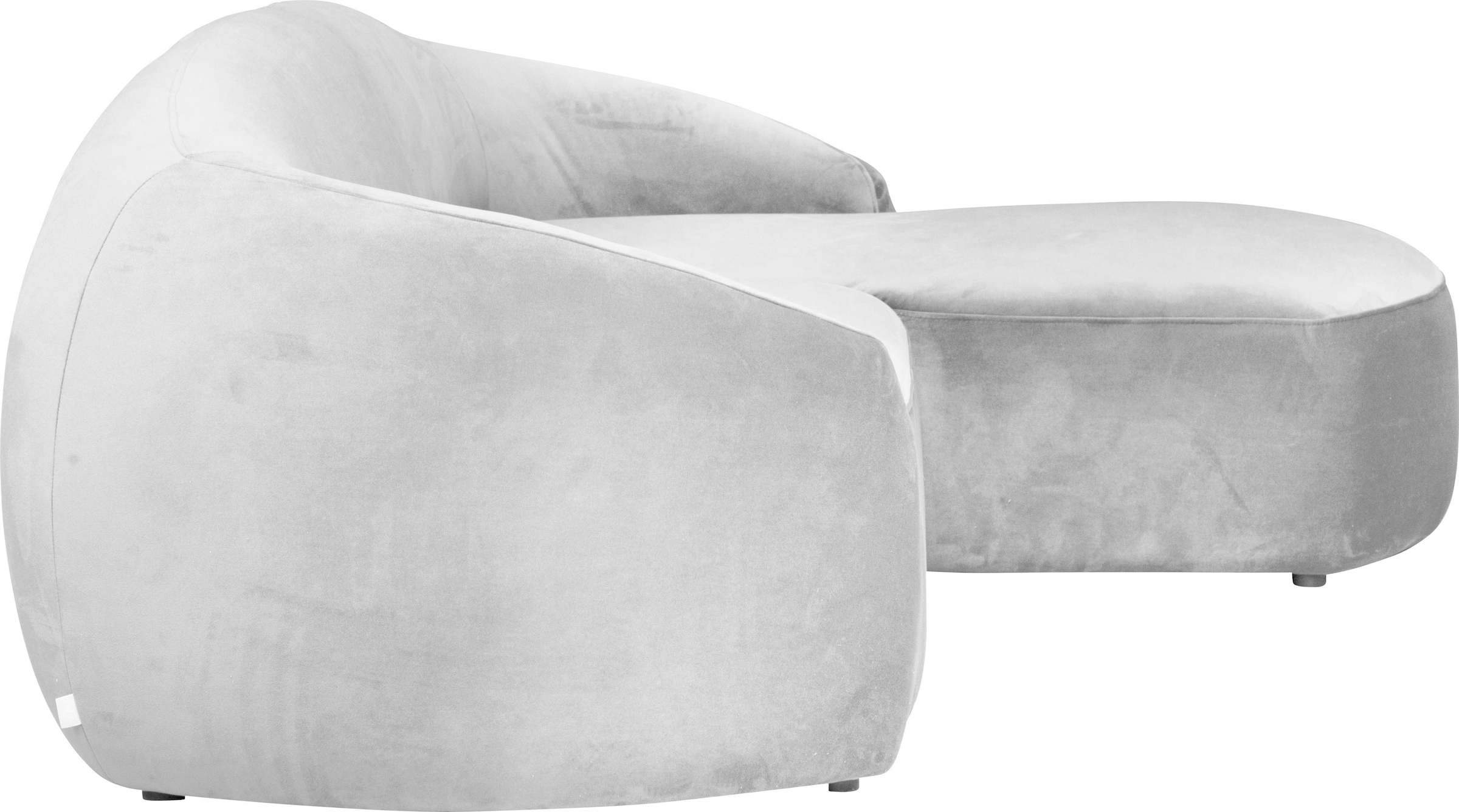 LeGer Home by Lena Gercke Ecksofa »YANI L-Form, Designersofa, organische Form, Masse B/T/H: 255/170/81 cm«, mit Wellenunterfederung, auch in Bouclé, Recamiere rechts/links