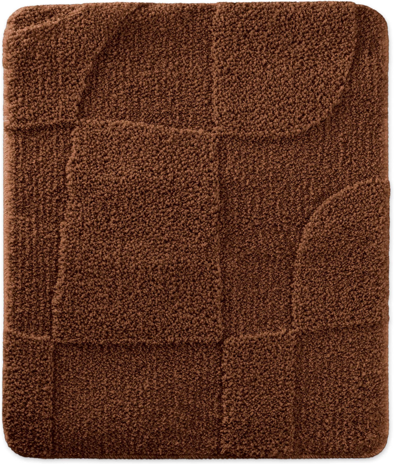 Wecon home Tapis de bain »Davie« Höhe 25 mm revêtement antidérapant Séchage rapide Badteppich, Hoch-Tief-Effekt, weich, rutschhemmend, waschbar, getuftet