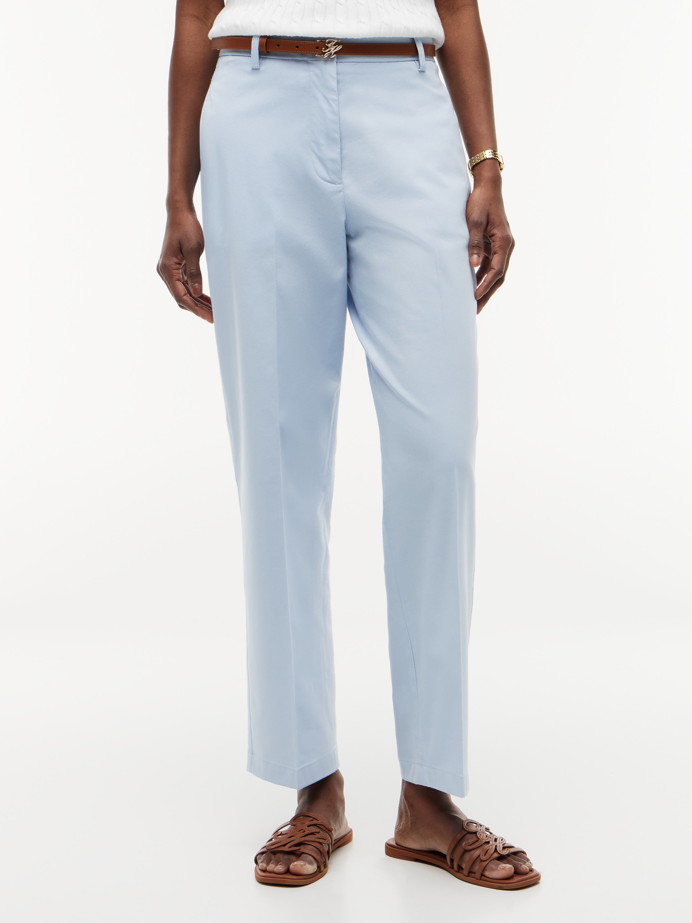 Tommy Hilfiger Chinos »COTTON SLIM STRAIGHT CHINO«  mélange coton, coupe droite