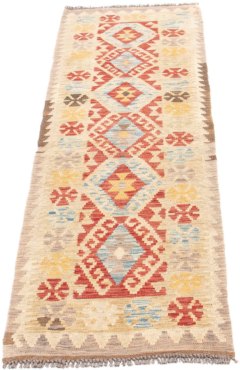 Image of morgenland Läufer »Kelim Maimene Medaillon 204 x 59 cm«, rechteckig, 0,5 mm Höhe, Wendeteppich bei Ackermann Versand Schweiz