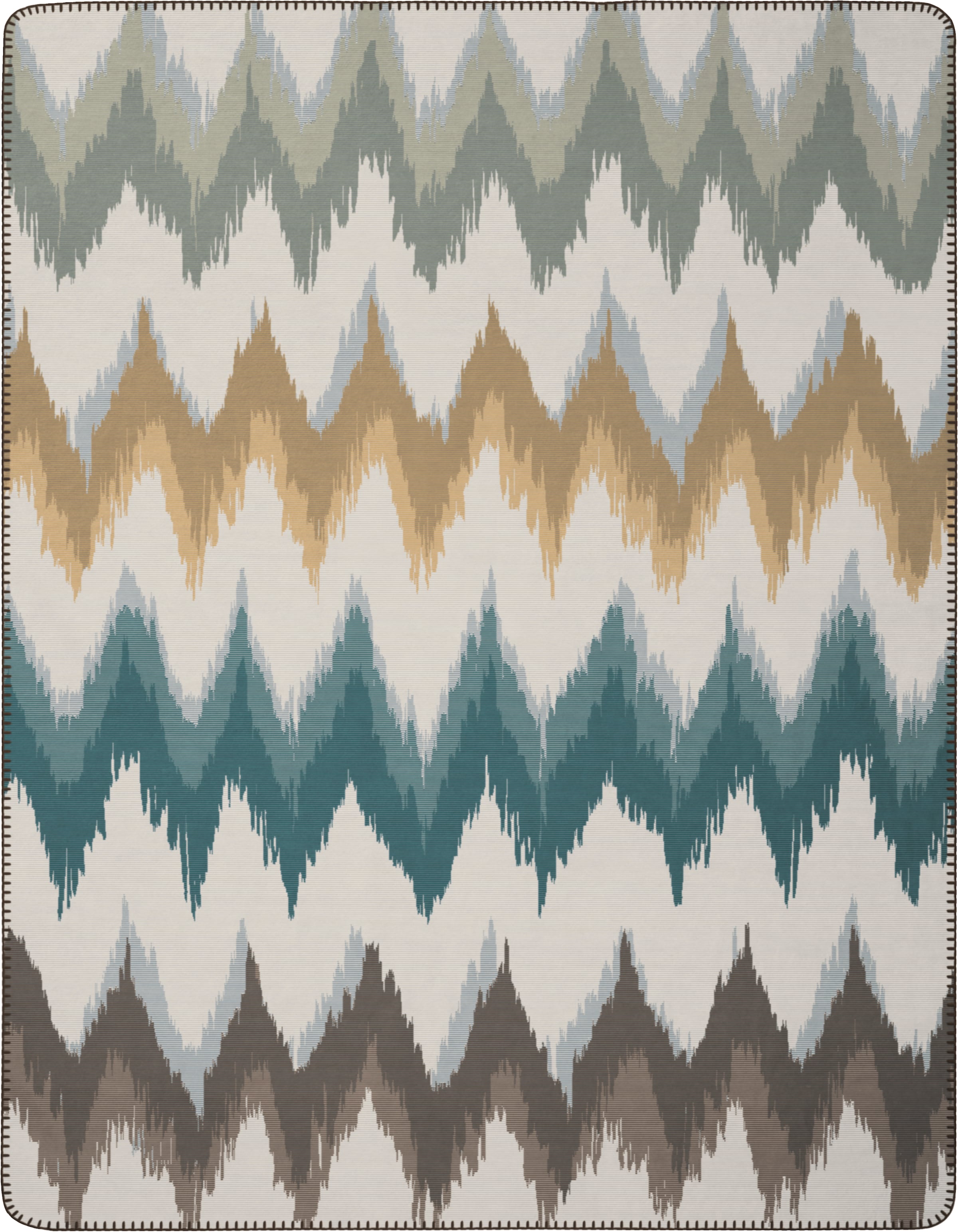 Image of Biederlack Wohndecke "Aurora Lines" 150 x 200, mit Zierstich