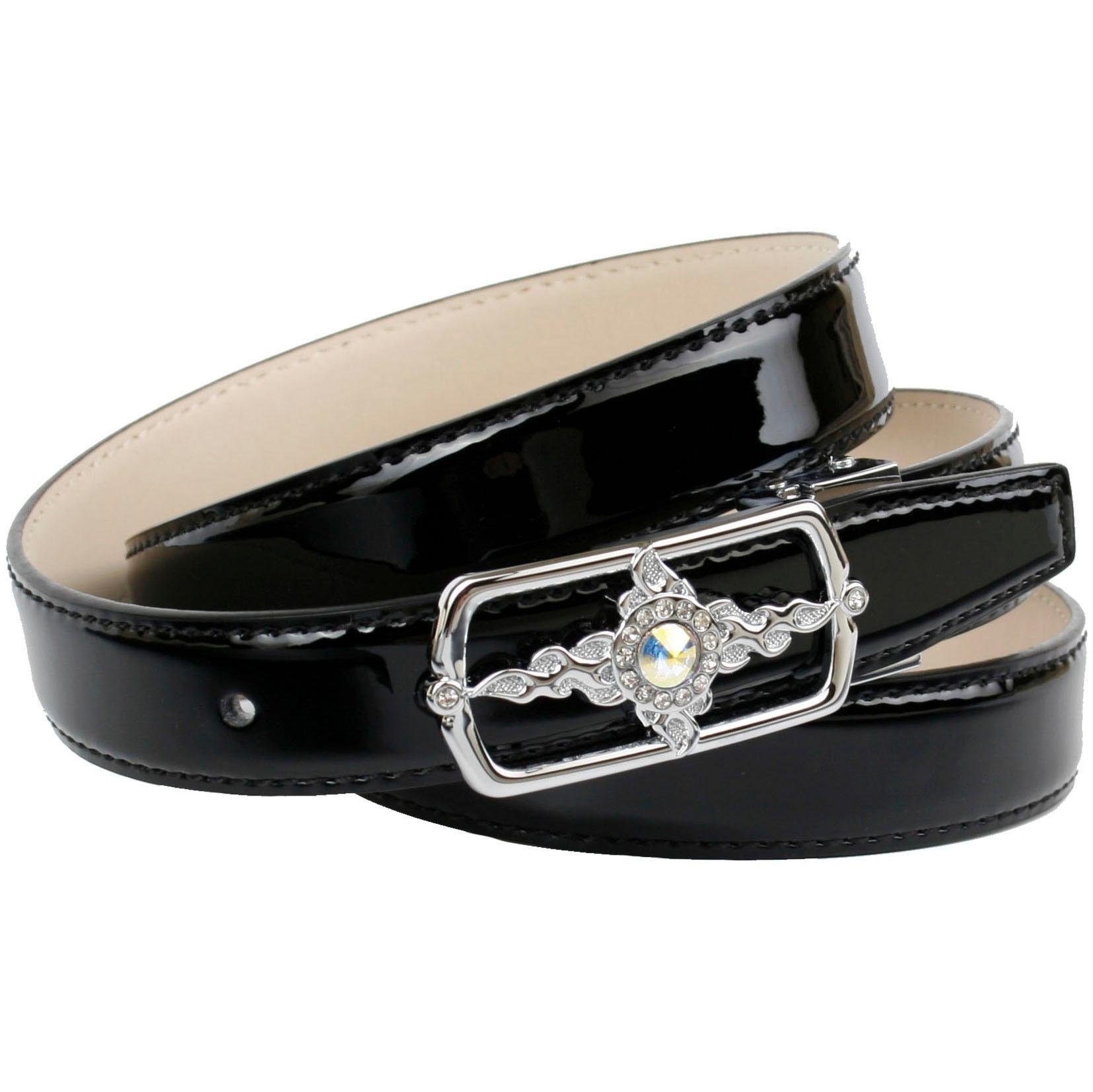 Image of Anthoni Crown Ledergürtel, mit exklusiver Koppelschliesse, teilweise mit Glitzersteinen bei Ackermann Versand Schweiz