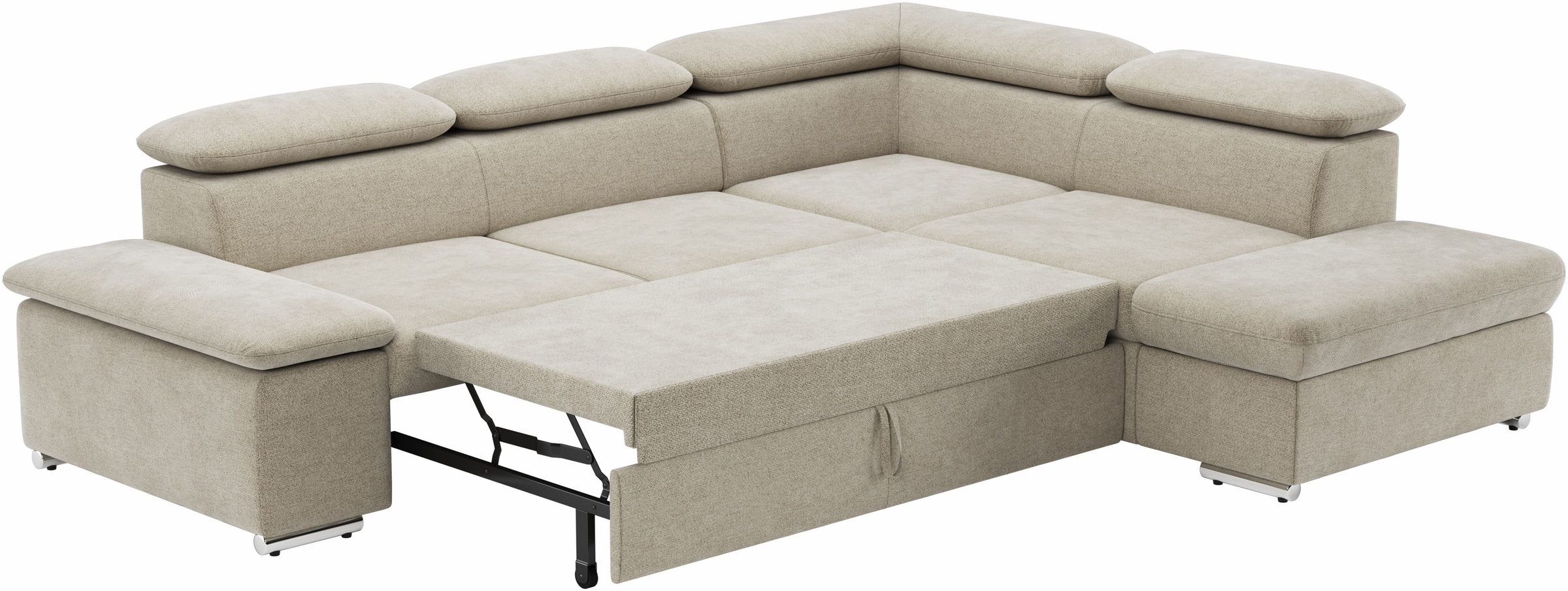 Ecksofa Valantine V, wahlweise mit Bettfunktion
