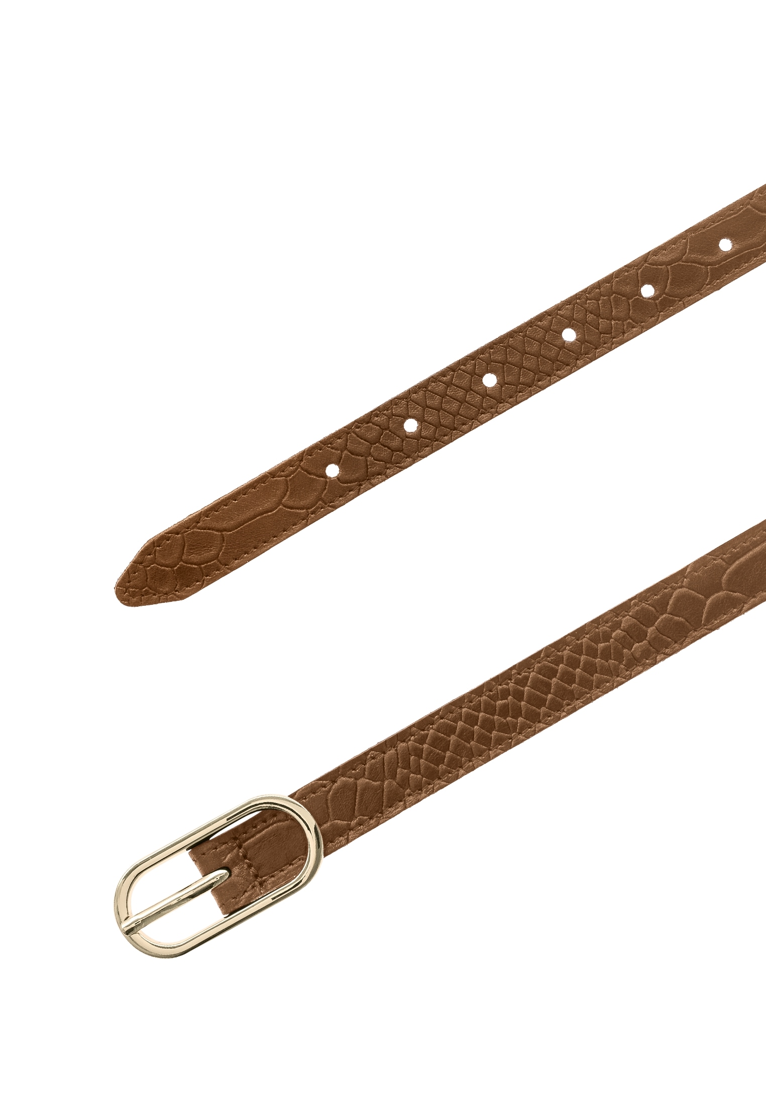 Tamaris Ceinture en cuir 2 cm breit, Doppelschliesse, gemustert