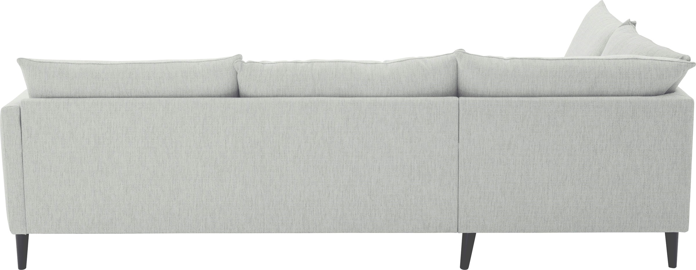 ATLANTIC home collection Ecksofa »Rekvik L-Form«, mit Wellenunterfederung, mit Massivholzfüssen