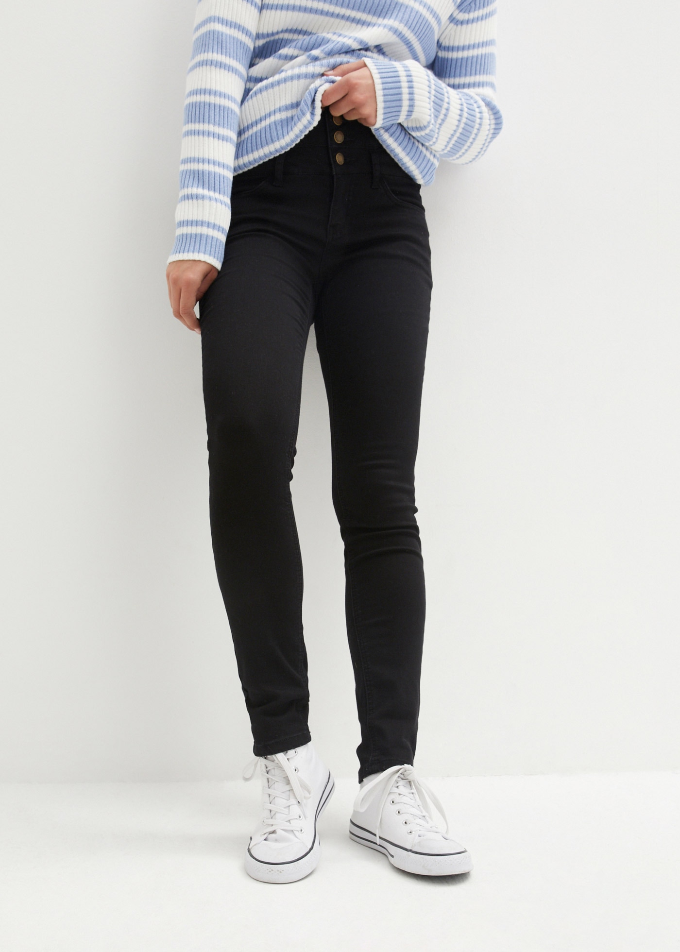 Image of bonprix Skinny-fit-Jeans "Skinny Jeans High Waist, Shaping Thermojeans" Skinny fit, mit Shaping Effekt, wärmende Thermojeans