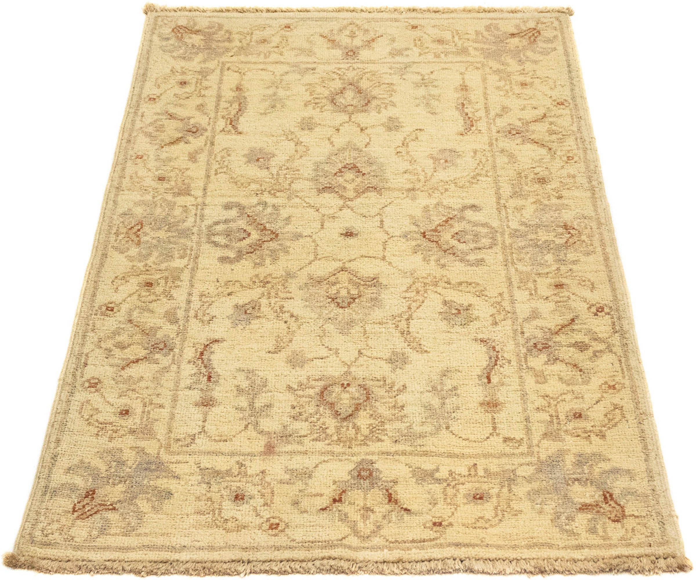 Image of morgenland Orientteppich »Ziegler - 90 x 57 cm - beige«, rechteckig, 6 mm Höhe, Wohnzimmer, Handgeknüpft, Einzelstück mit Zertifikat bei Ackermann Versand Schweiz