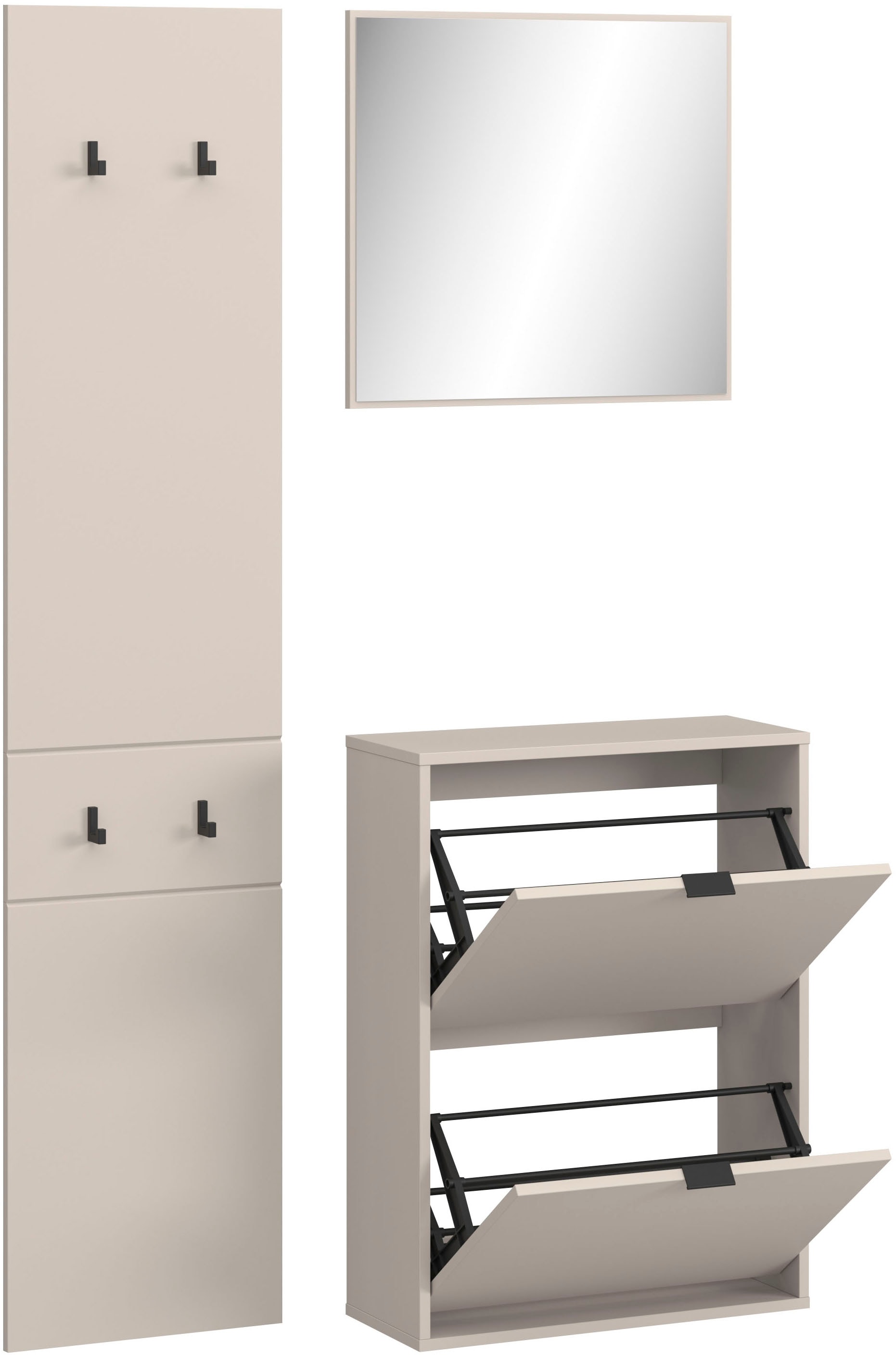 HBZ Ensemble de vestiaires »Florenz Garderobe B/H/T 105x180x27 cm« 3 cuis tlg.