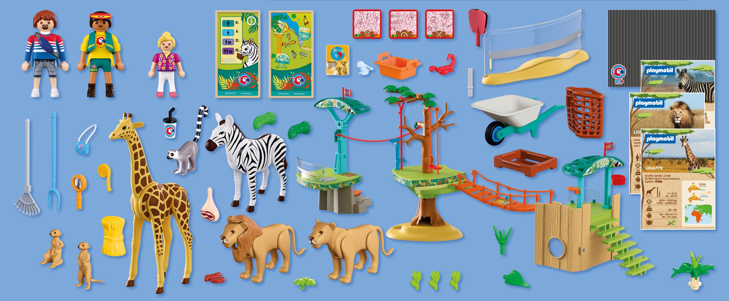 Playmobil® Konstruktions-Spielset »Zoo: Wildnis-Kletterpark (72070), Animals & Friends« Made in Europe