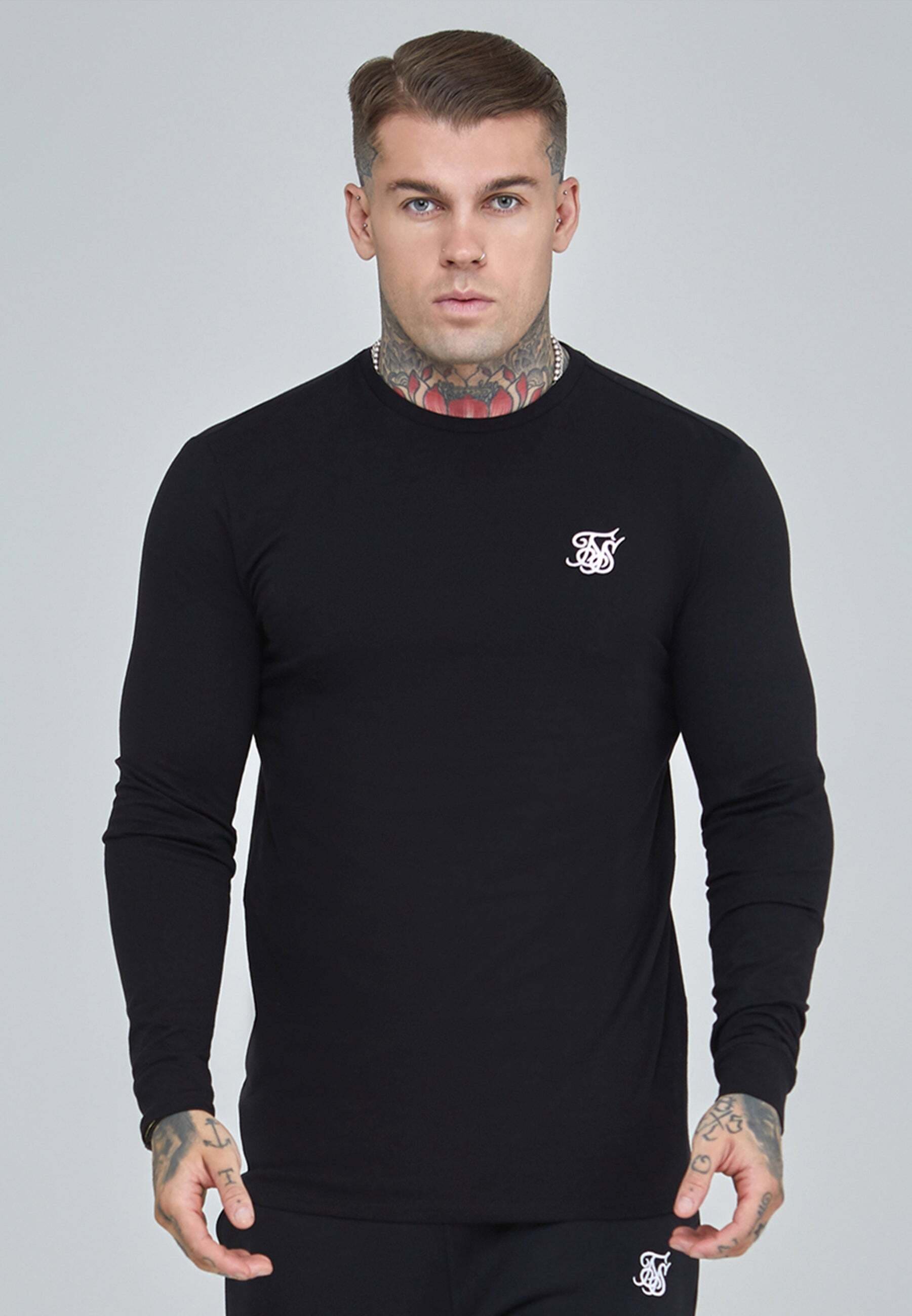 Image of Siksilk Langarmshirt "Siksilk Langarmshirt Essentials"