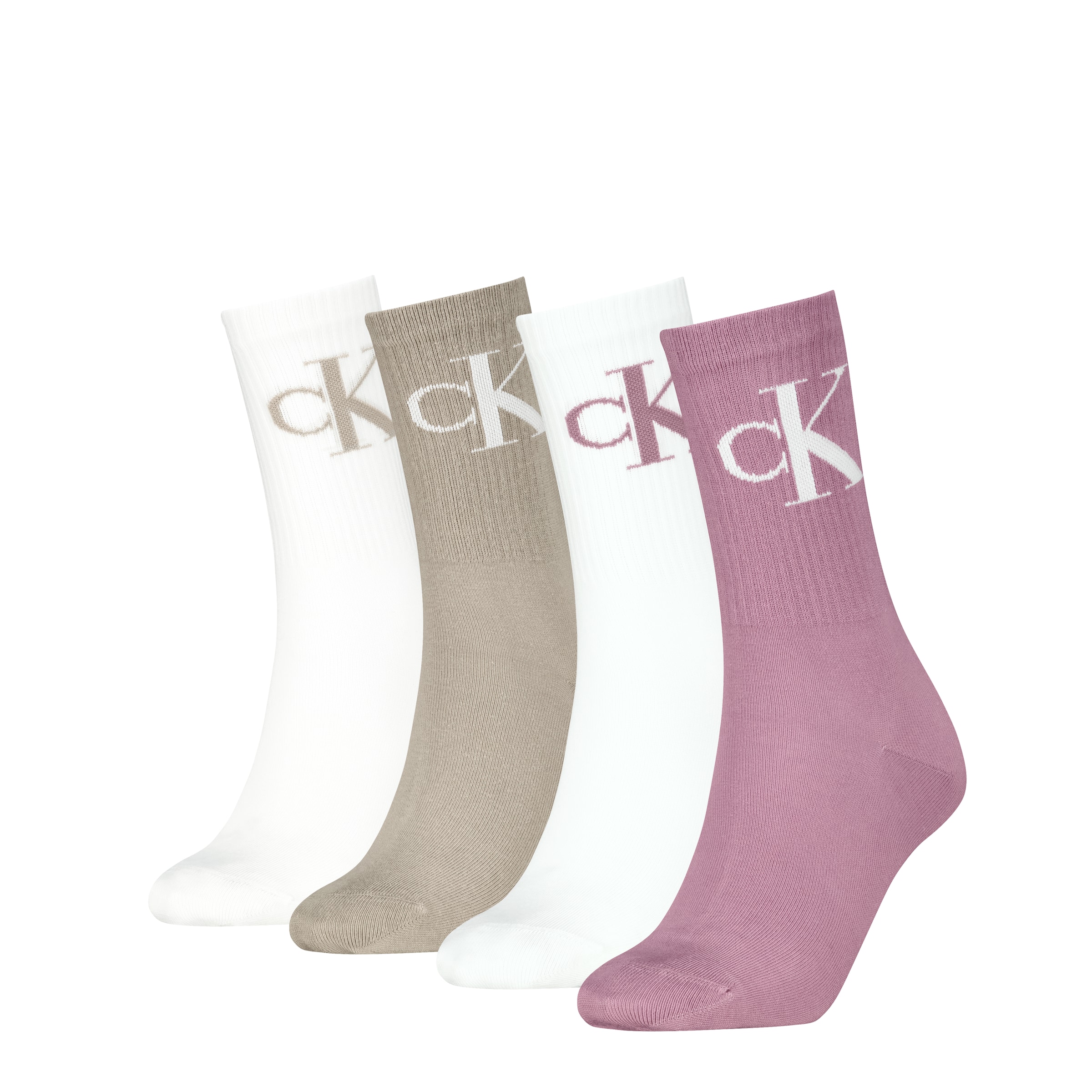 Image of Calvin Klein Jeans Socken "CKJ WOMEN SOCK 4P MONOGRAM ECOMM" 4 Paar tlg.