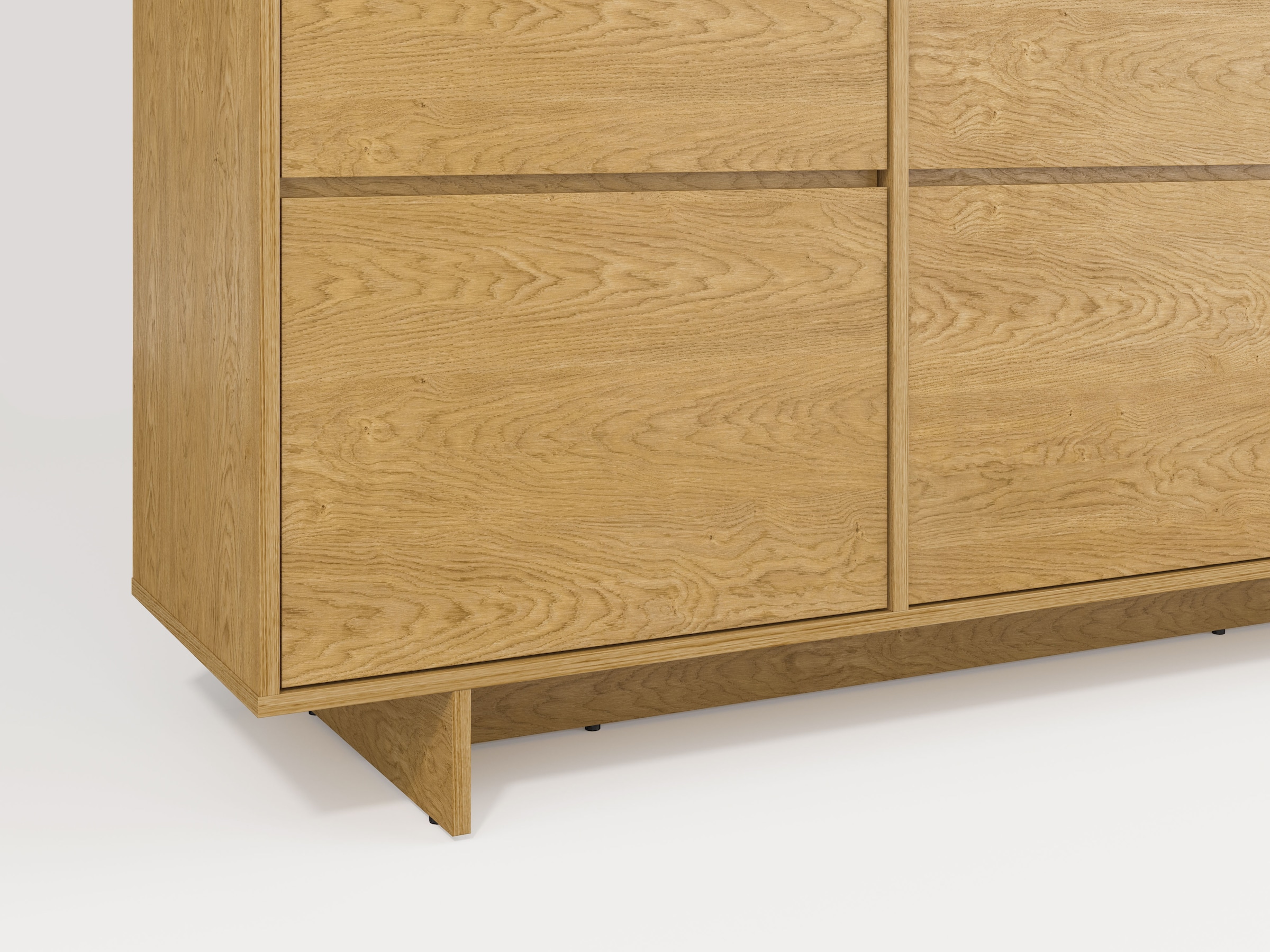 GOODproduct Sideboard »Tatami, Stilvolle, moderne grifflose Kommode 4 Türen, Breite 220cm« Anrichte mit viel Stauraum, Böden verstellbar, push-to-open-Funktion