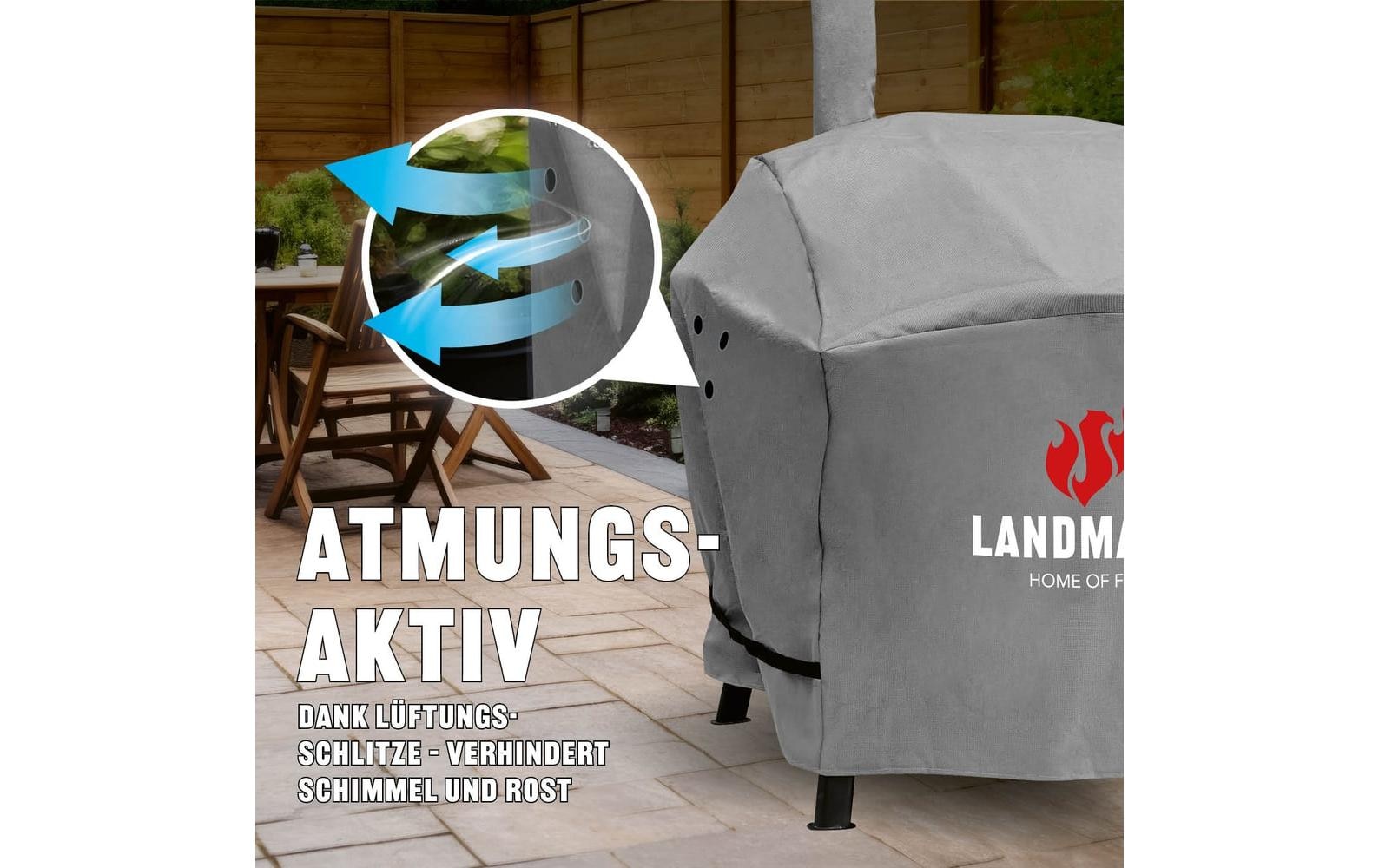 LANDMANN Couverture de barbecue »Premium - 130 x 126 x 85 cm«