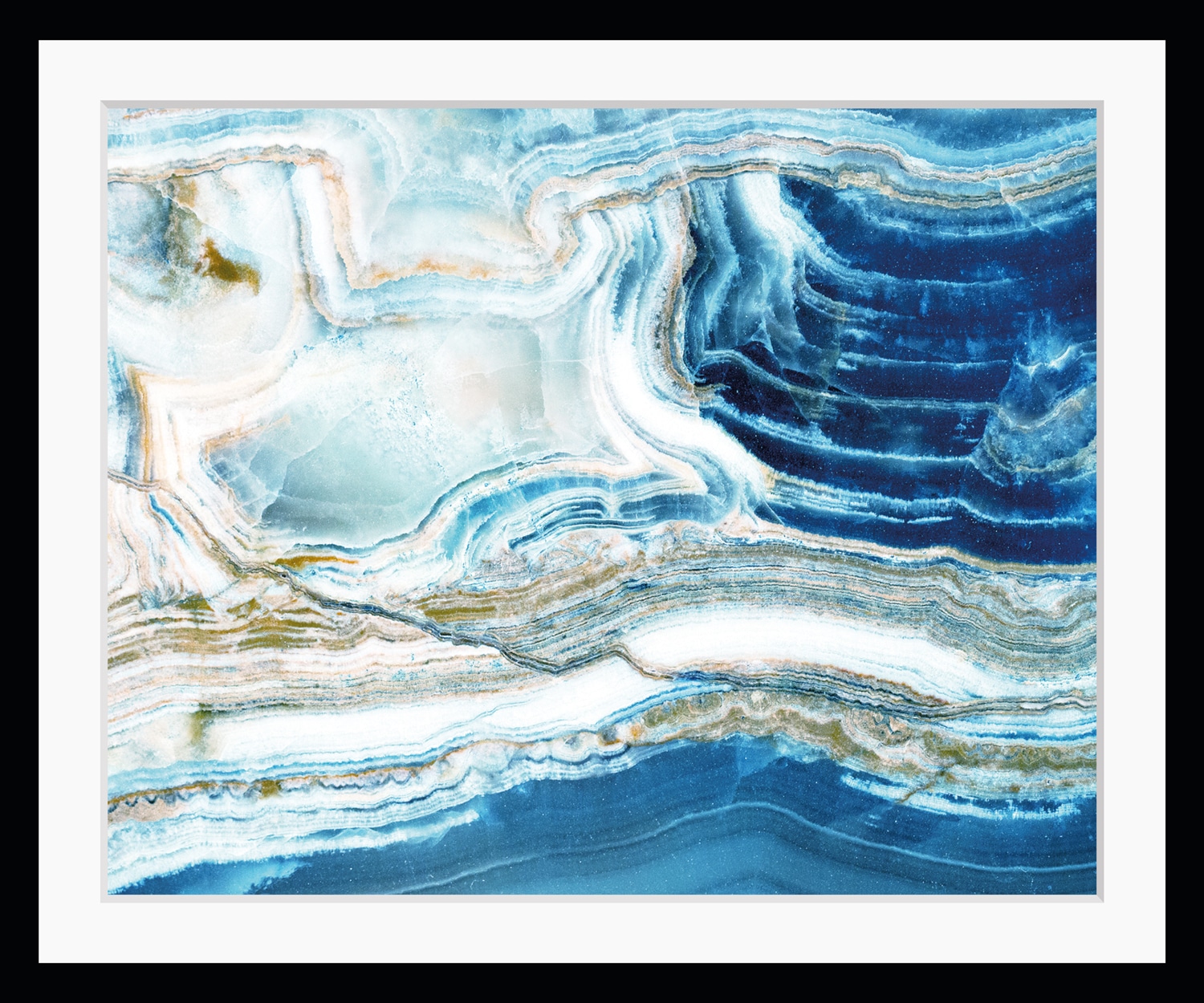 Image of queence Bild "Sonja" Abstrakt Spa Spirituelle Bilder Stein HD Premium Poster-Druck inkl. Holzrahmen