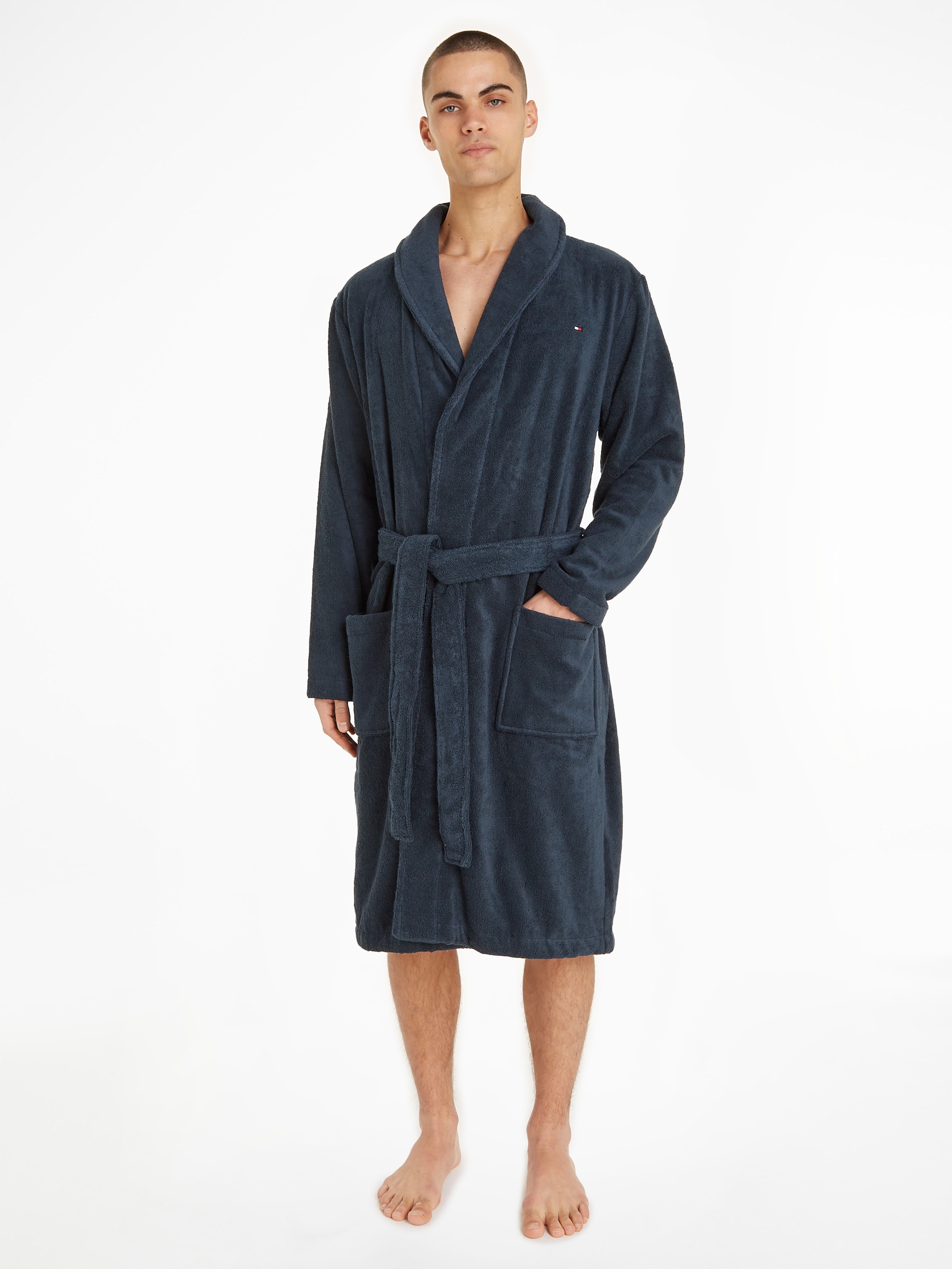 Image of Tommy Hilfiger Underwear Bademantel Set, mit Bindegürtel, 2 Stk. mit aufgesetzten Taschen