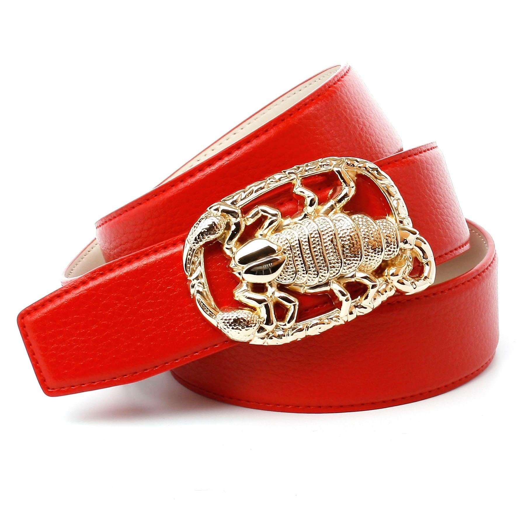 Image of Anthoni Crown Ledergürtel, mit "Skorpion" Schliesse in glänzender Optik bei Ackermann Versand Schweiz