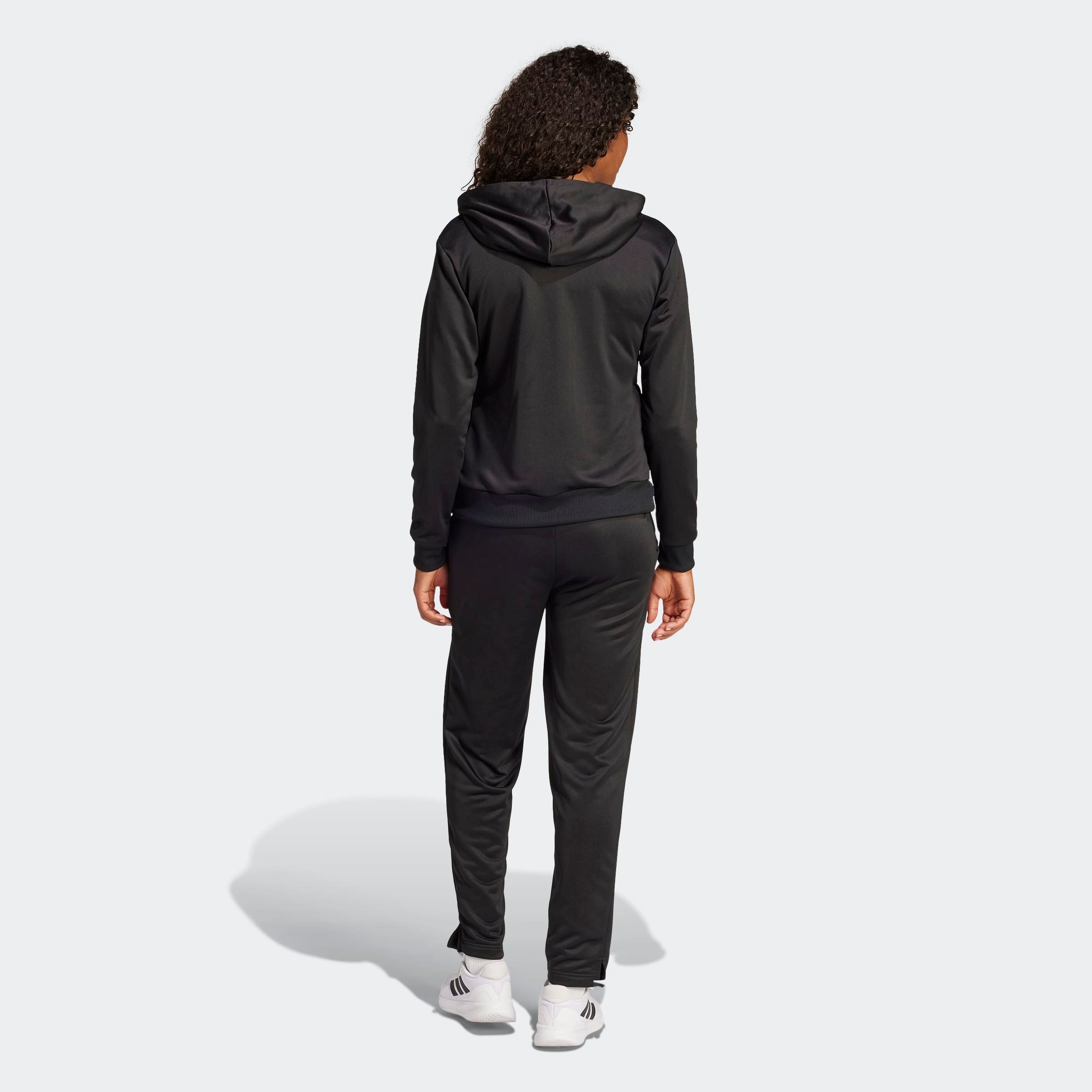 adidas Sportswear Trainingsanzug »W LINEAR TS«, (2 tlg.), Trainingsjacke mit Kapuze, Tracksuit