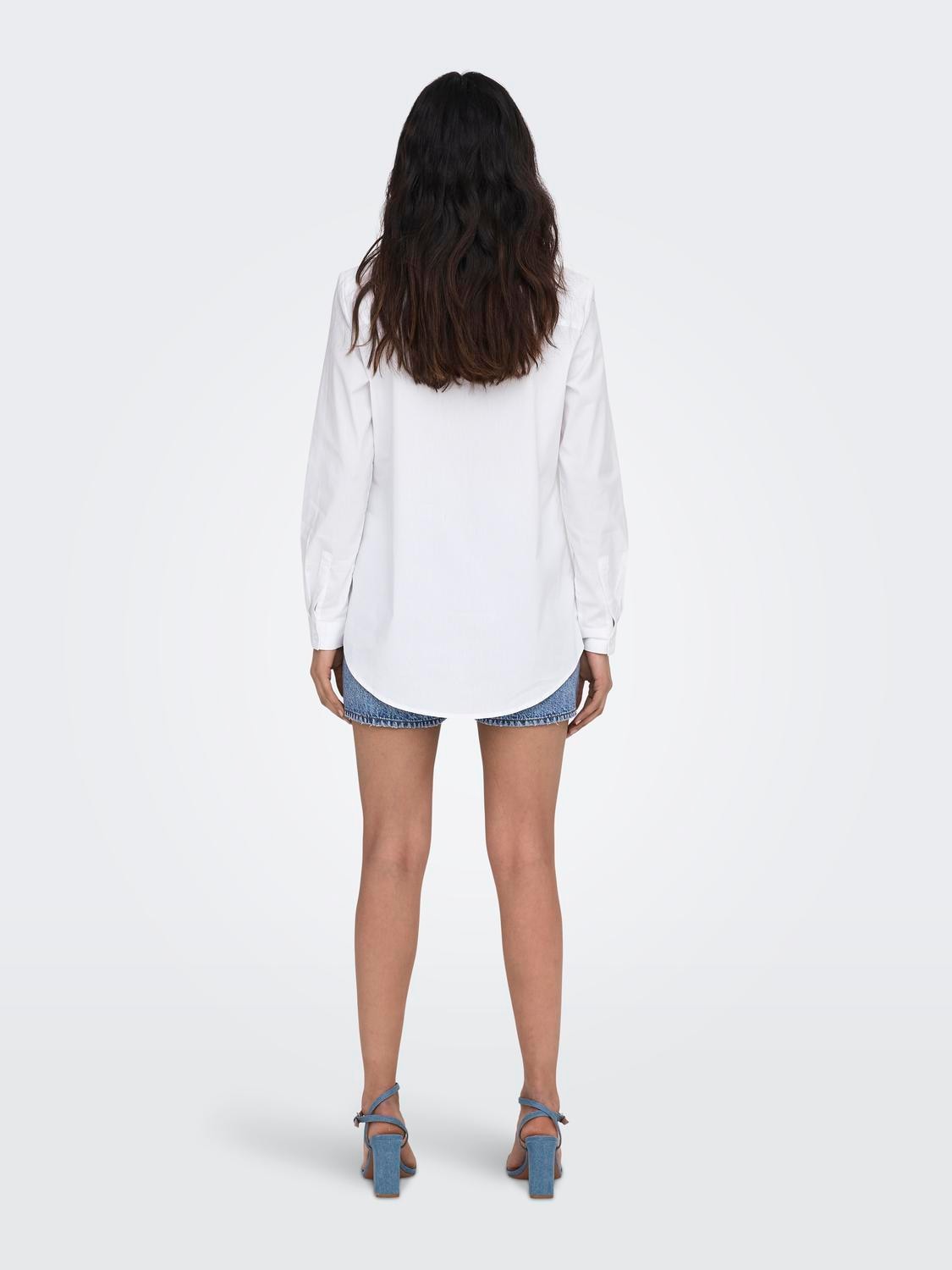 JDY Hemdbluse »JDYMIO L/S SHIRT WVN NOOS«, unifarben oder gestreift