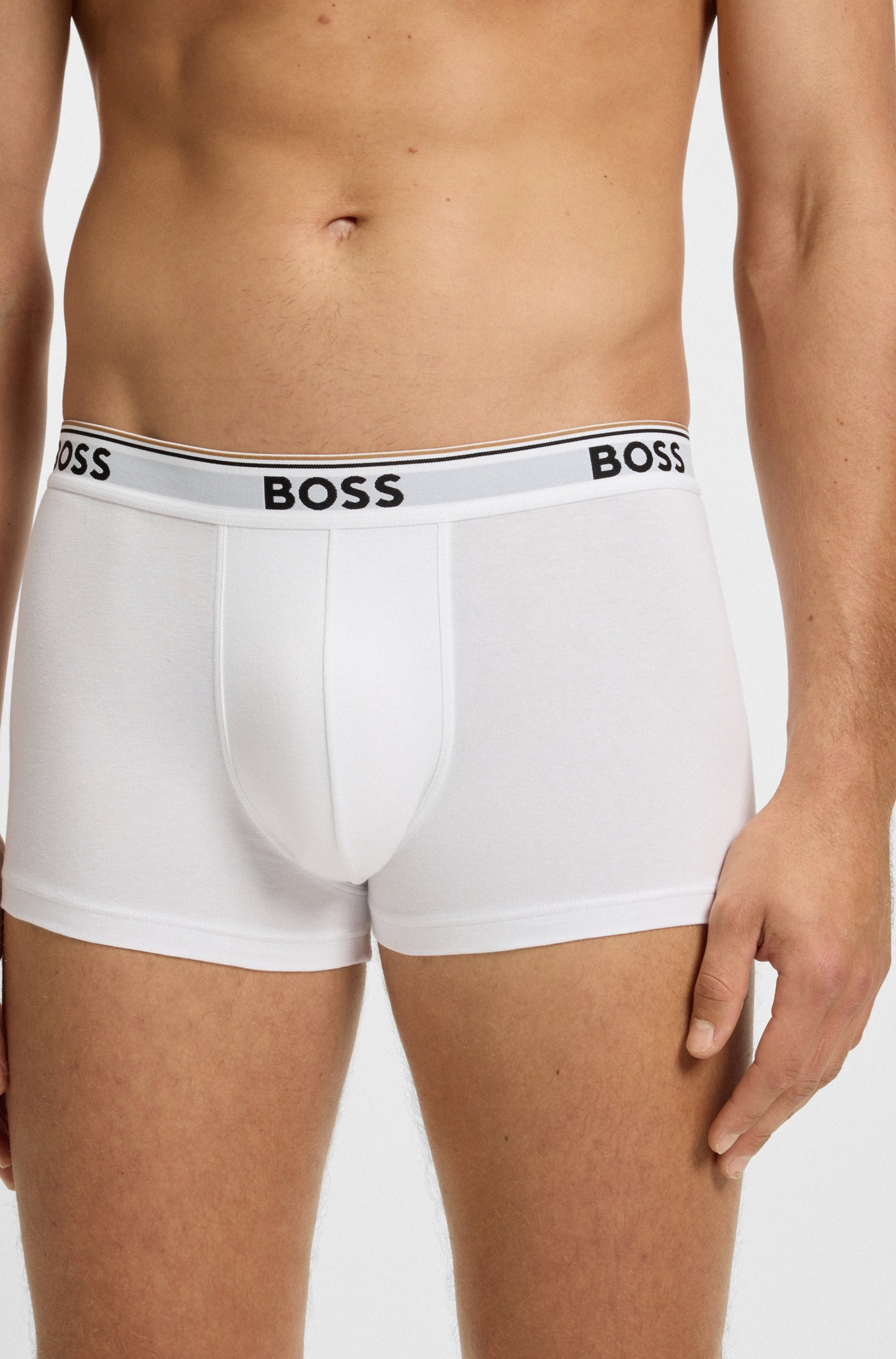 BOSS Tronc »TRUNK 3 PACK« 3 cuis BOSS Schriftzug auf dem Bund