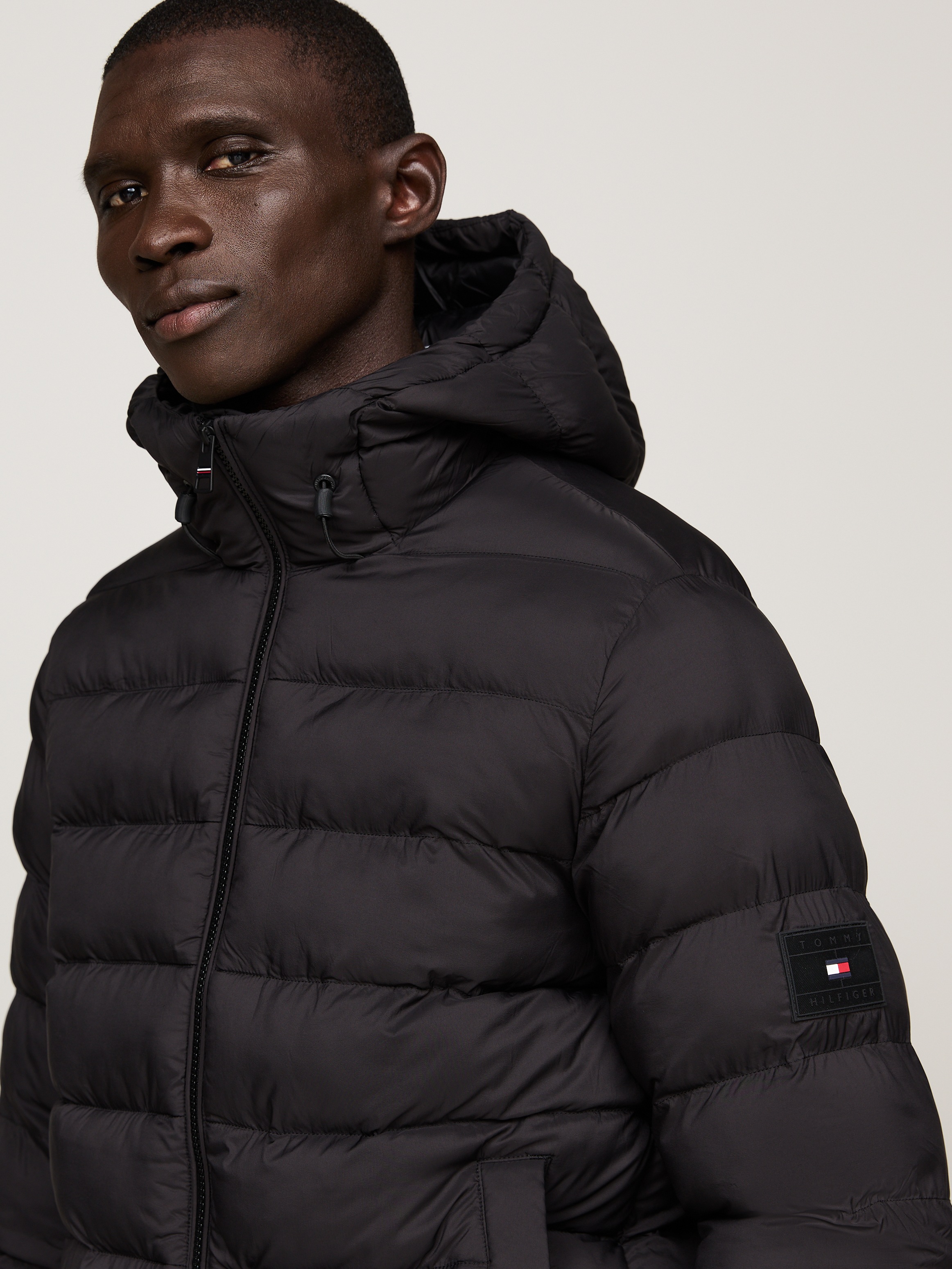 Tommy Hilfiger Steppjacke »MID WEIGHT HOODED JACKET«, mit Kapuze