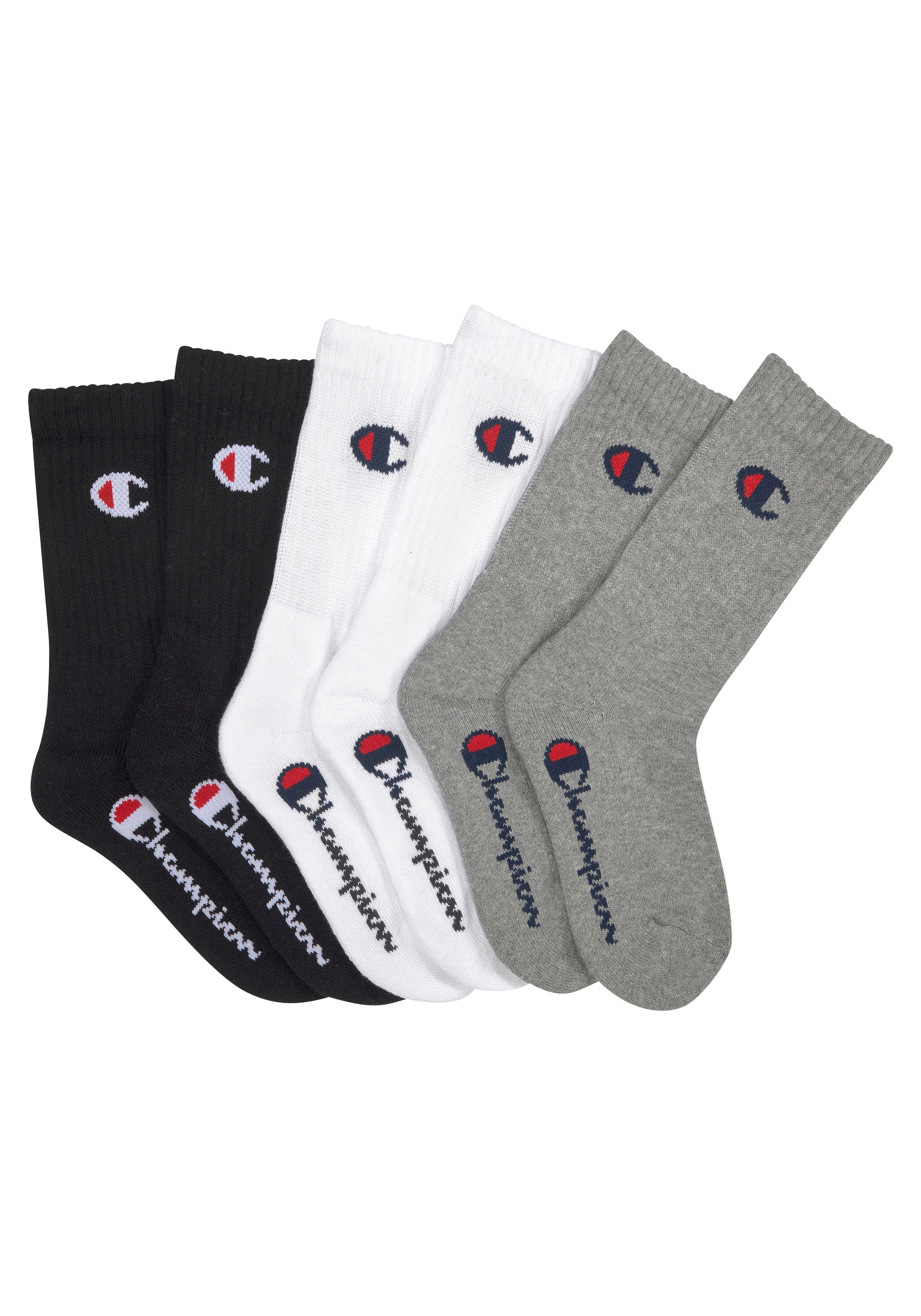 Champion Sportsocken »6pk Crew Socks«, (Set, 6 Paar)