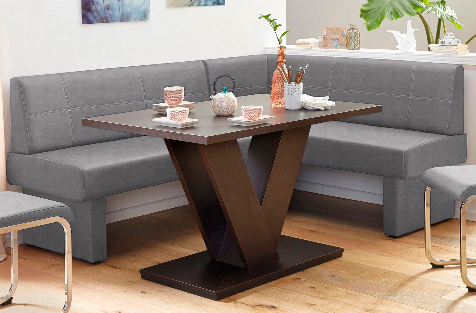 Image of Home affaire Eckbank »Nils«, Sitz und Rücken gepolstert, verschiedene Qualitäten bei Ackermann Versand Schweiz