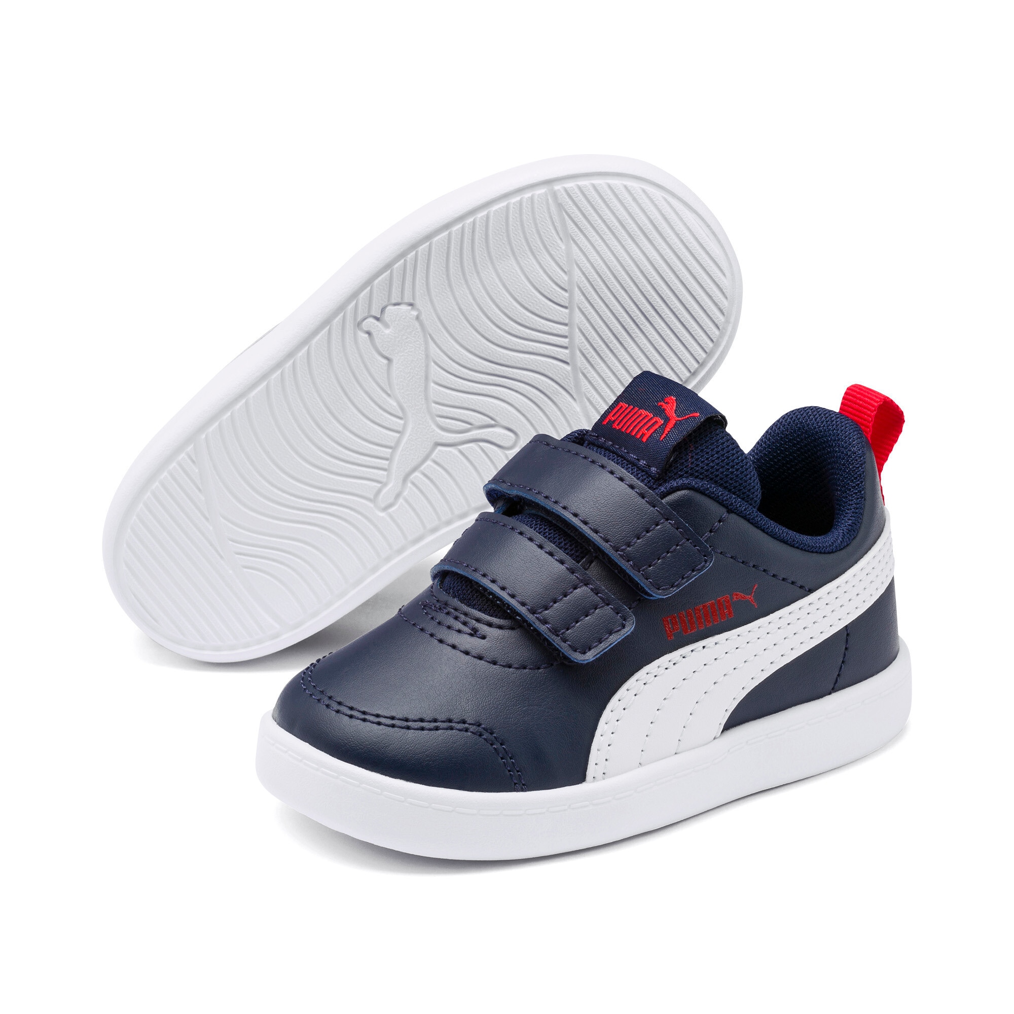 Image of PUMA Sneaker "COURTFLEX V2 V INF" mit Klettverschluss, leicht profiliertes Laufsohlenprofil