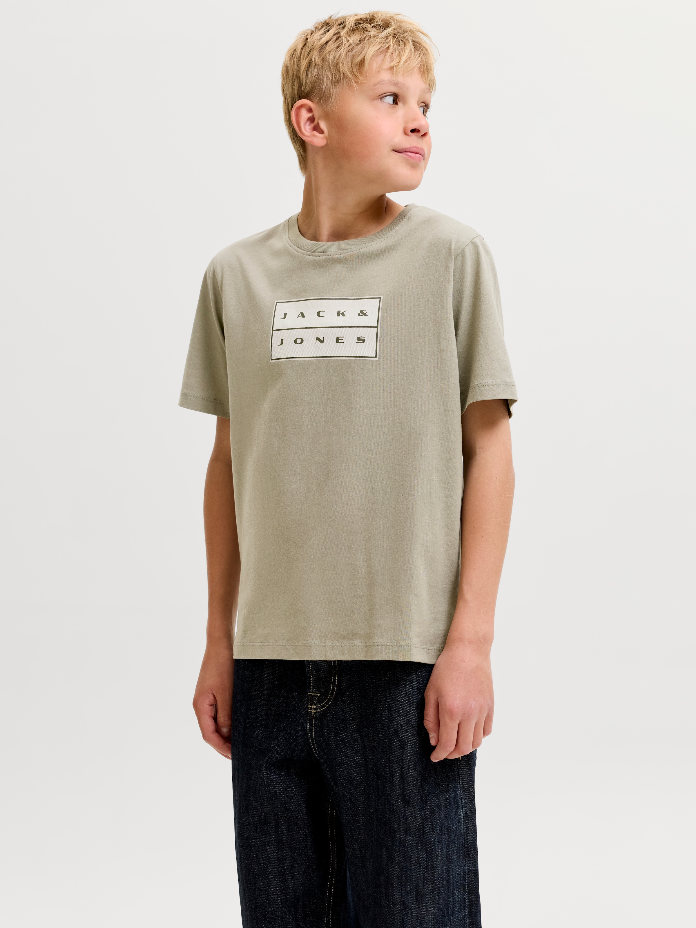 Jack & Jones Junior »JCOFUSION DOTS PRINT TEE SS CN JNR« Baumwolle, normal geschnitten