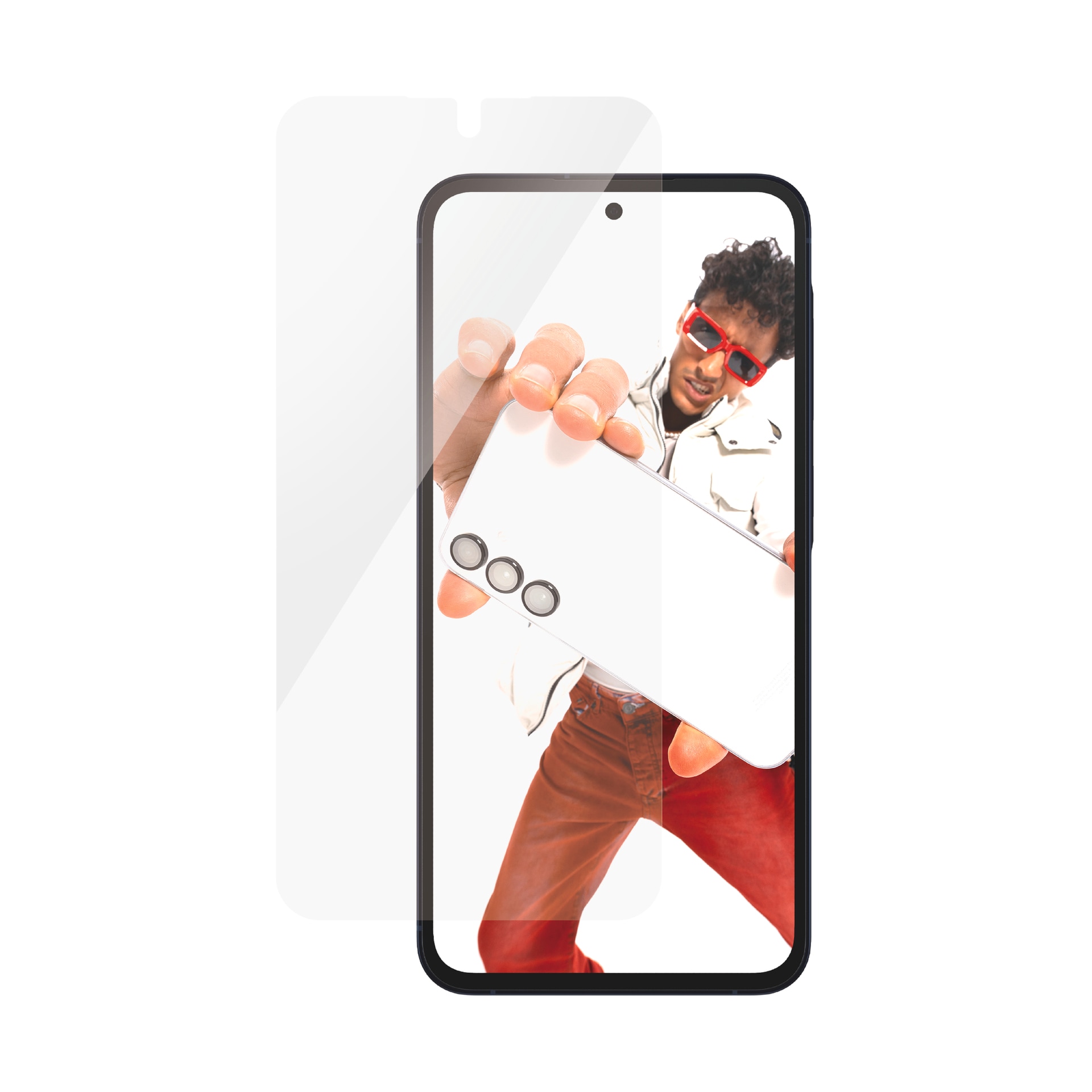 SAFE by PanzerGlass Displayschutzglas »Ultra Wide Fit Screen Protector«, für Samsung A55 5G, Displayschutzfolie, Displayschutz, Bildschirmschutz stossfest kratzfest