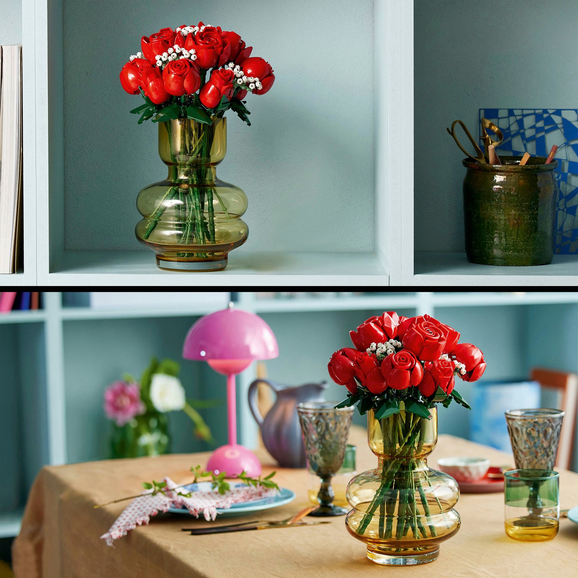 LEGO® Konstruktionsspielsteine »Rosenstrauss (10328), Lego Botanicals« Made in Europe