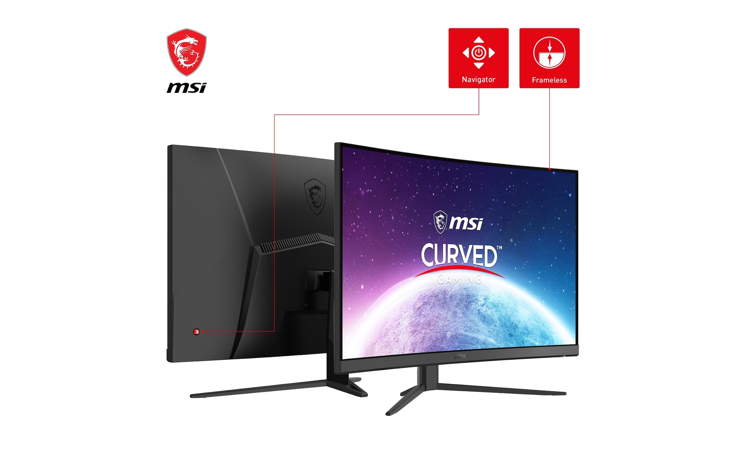 MSI Moniteur de jeu incurvé »MSI Optix G27C4XDE« 68,58 cm/27 ″  1920 x 1080 px 1 Reaktionszeit 250 Hz
