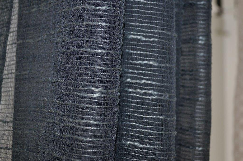 Kutti Rideau »Celtic« Oeillets 1 cuis tlg. Gardine halbtransparent, Leinenoptik, Effektgarn