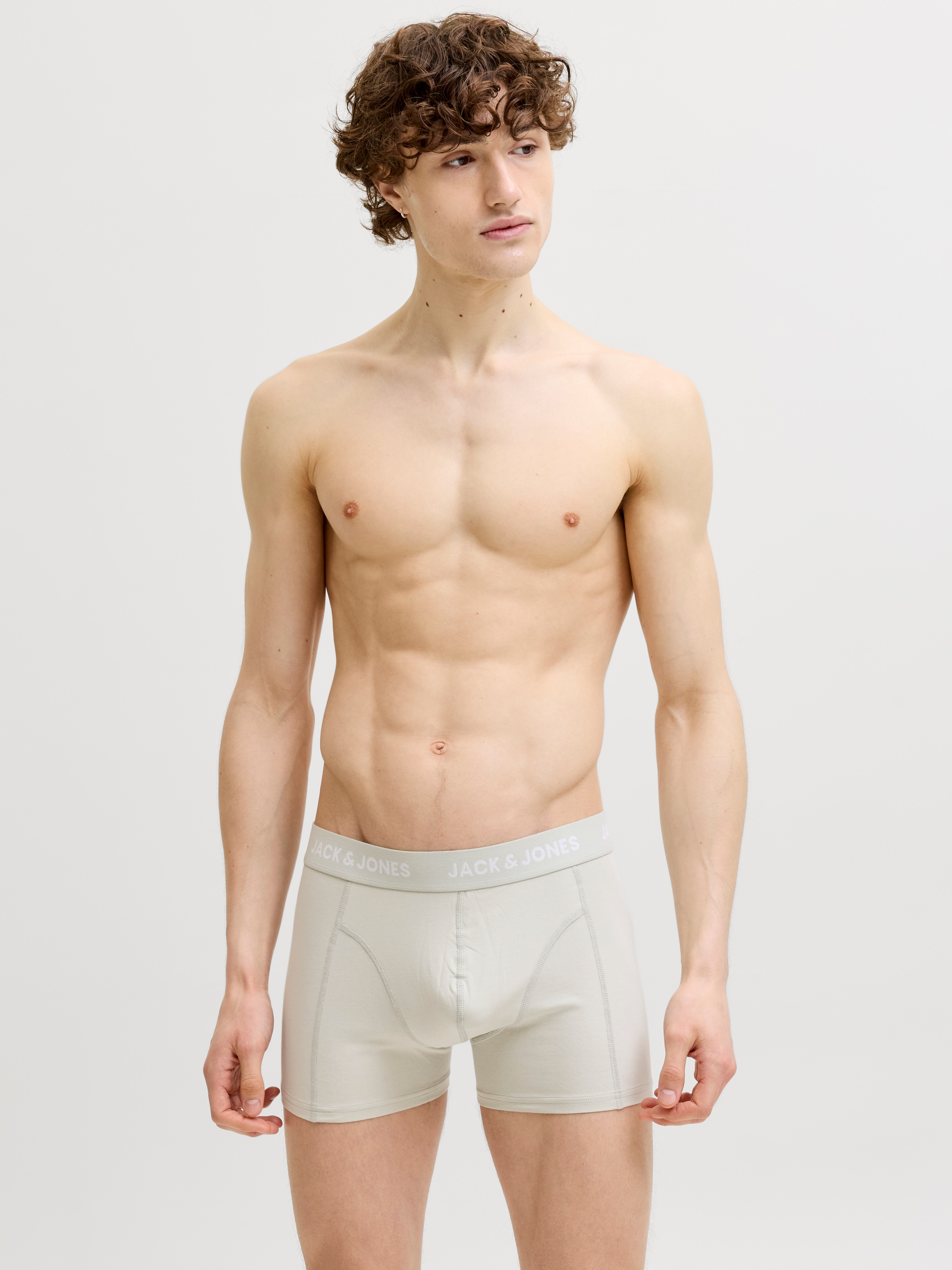 Jack & Jones Tronc »JACBEN TRUNKS 7 PACK STYD« Paquet, 7 cuis mélange de coton, ceinture élastique