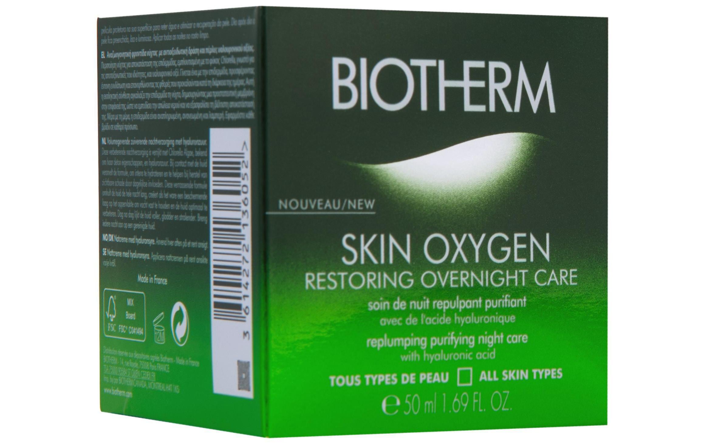 BIOTHERM Anti-Aging-Creme »Skin Oxygen Night 50 ml«, Premium Kosmetik