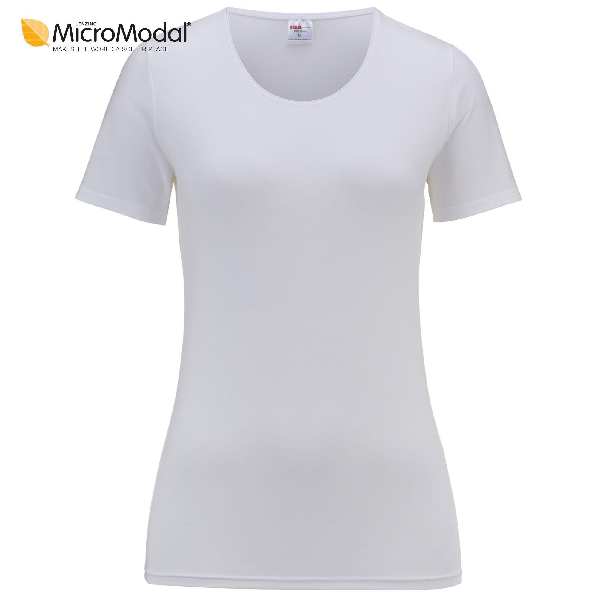 Rundhalsshirt »4014, kurzarm - Cotton Modal«