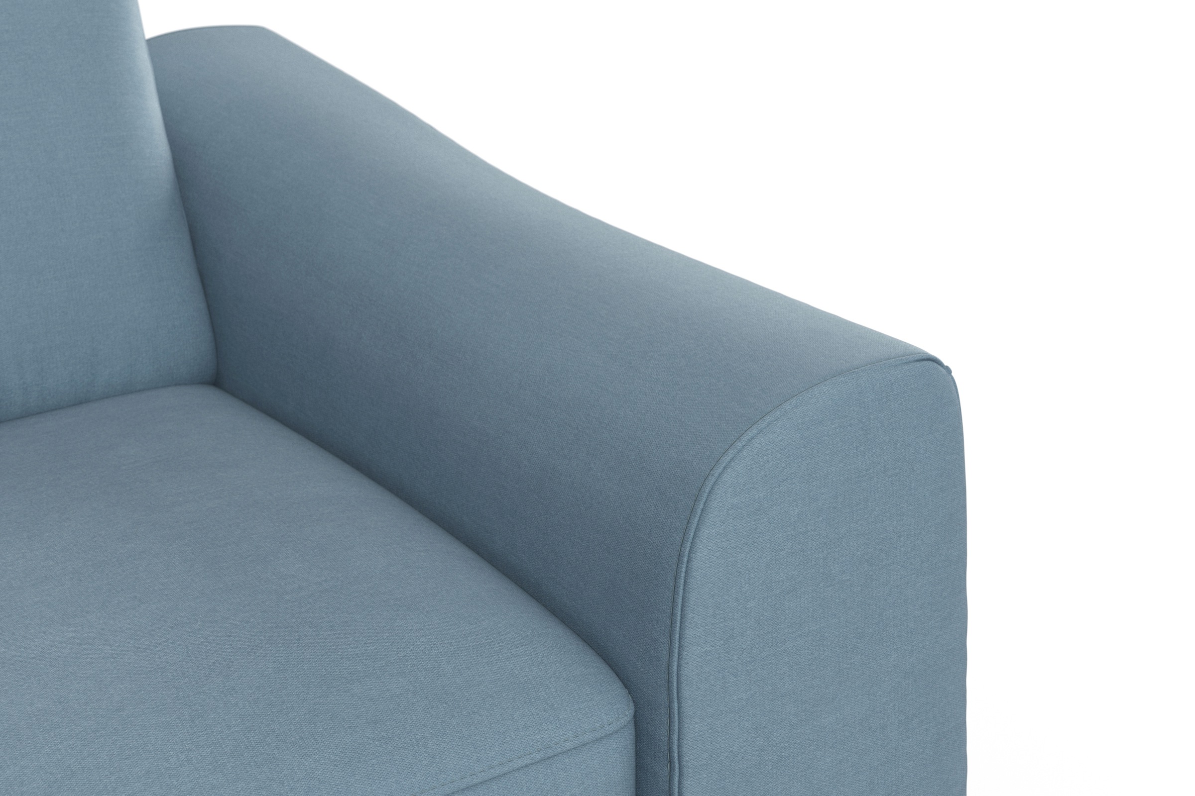 sit&more Ecksofa »Dundee L-Form«, mit Federkern und Edelstahlfüssen, wahlweise mit Kopfteilverstellung